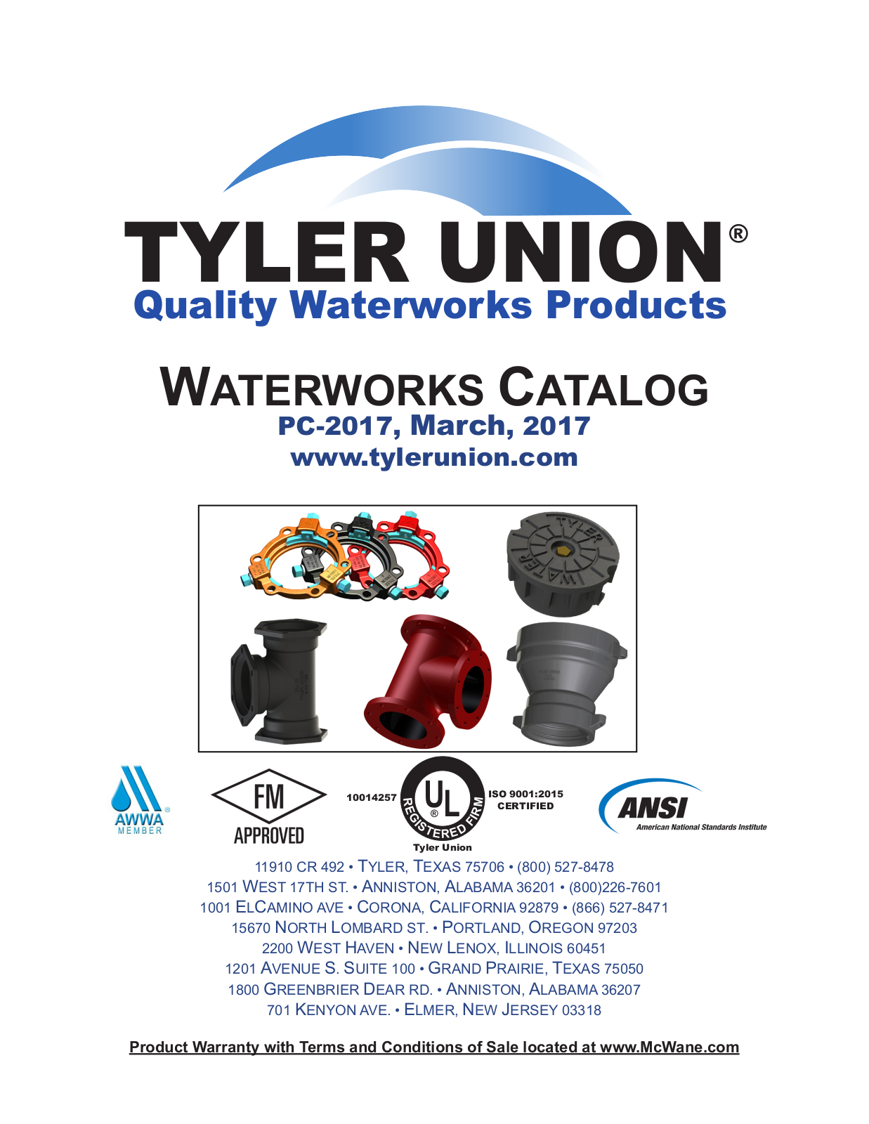 TYLER UNION WATERWORKS User Manual