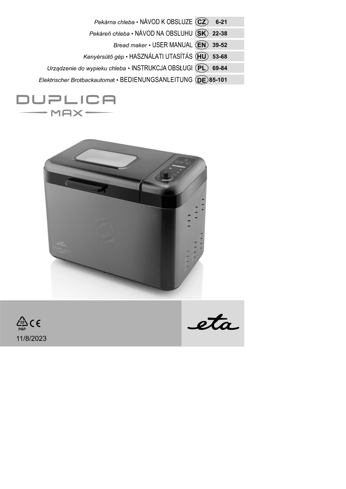 ETA 147 User guide - ManualMachine.com