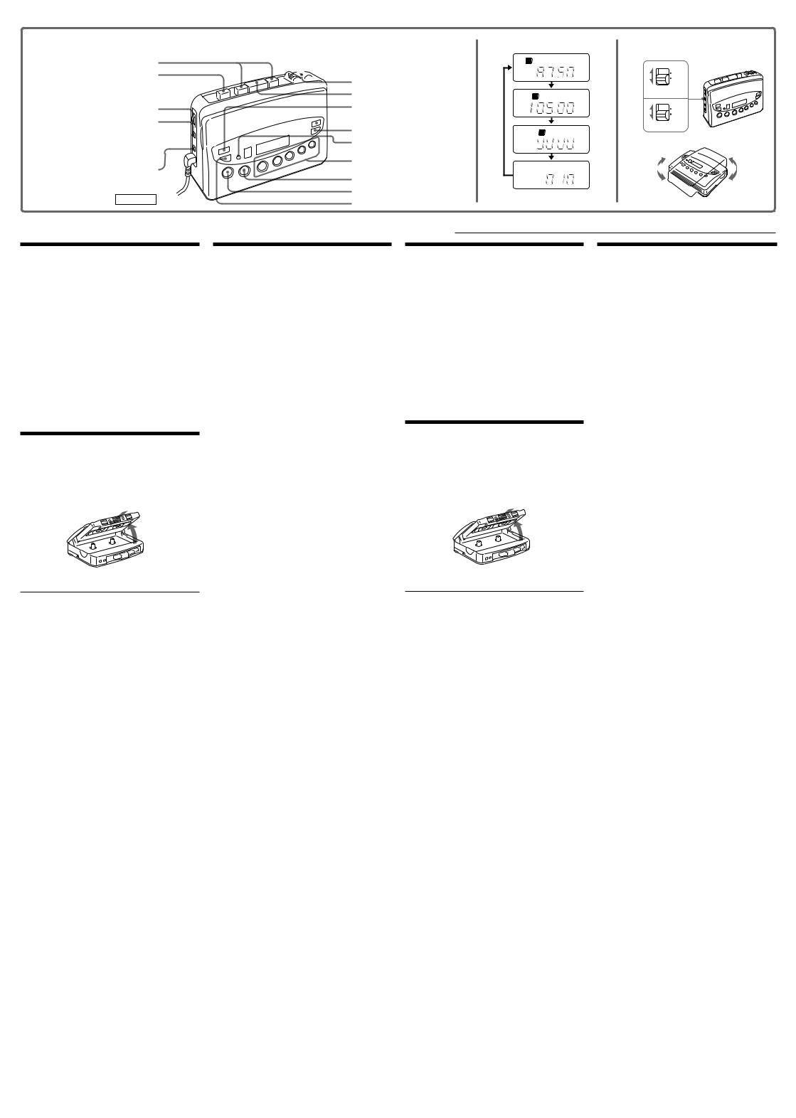 Sony WM-FX451 User Manual