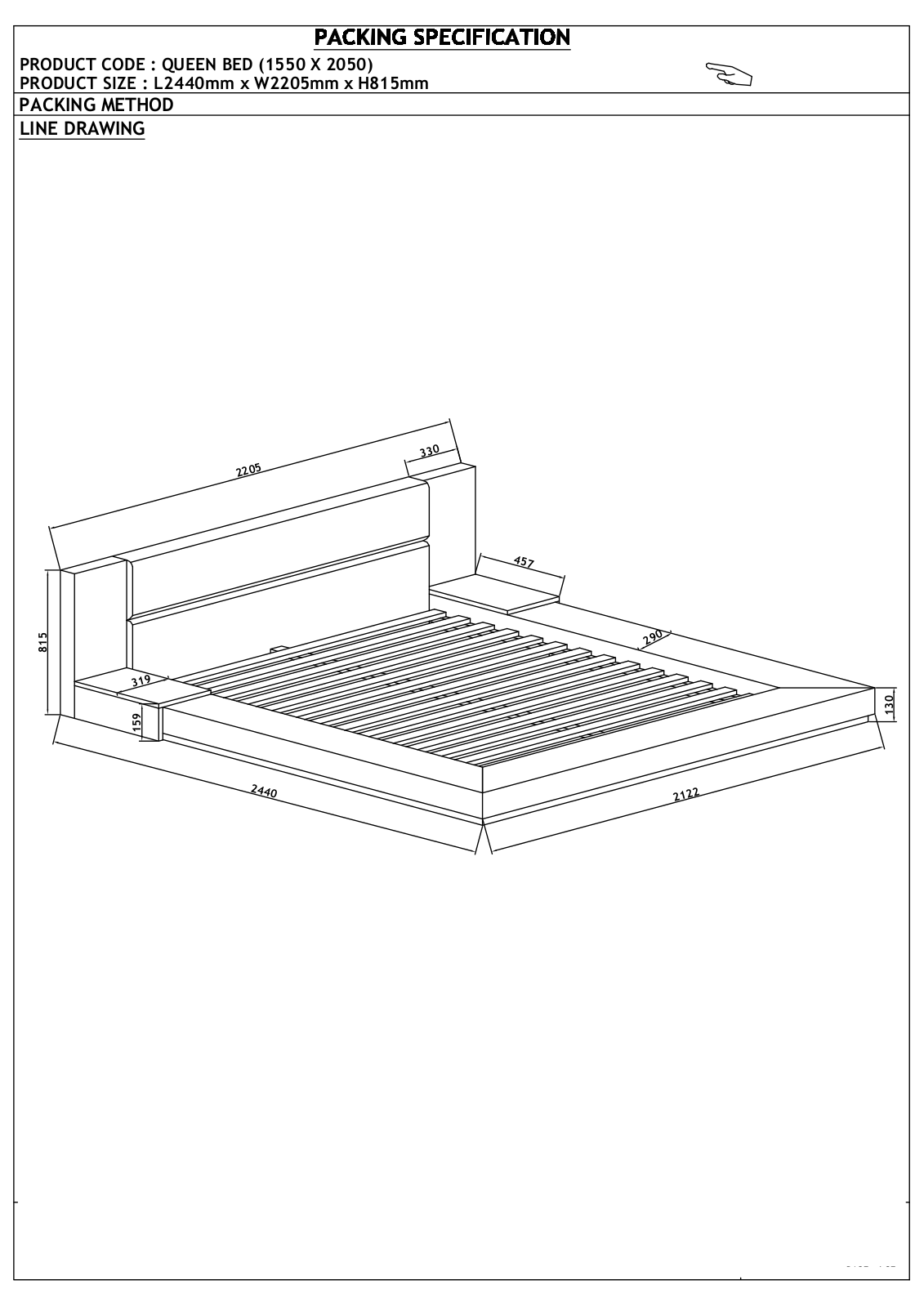 Foundstone™ W005933585 Packing Specifications - ManualMachine.com