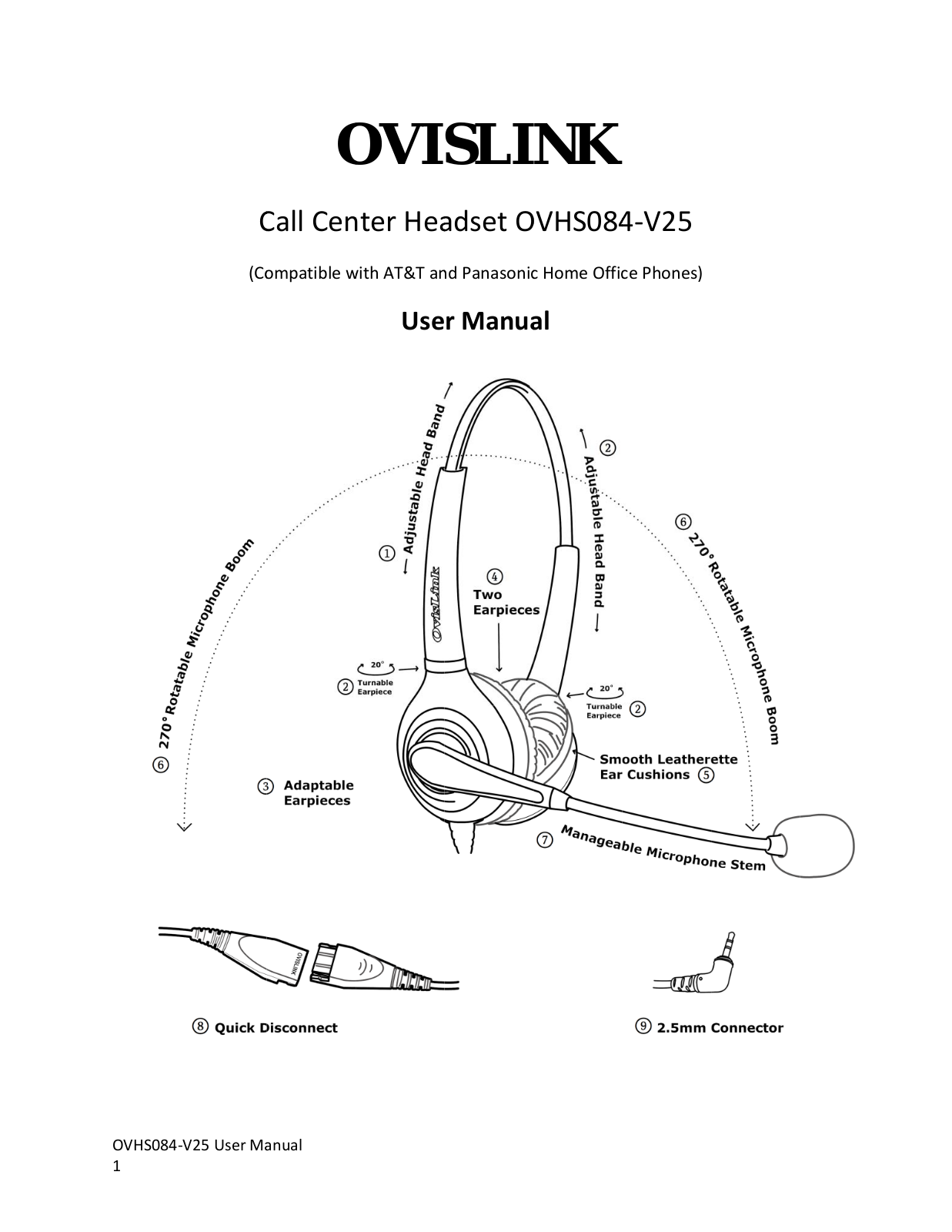 Ovislink OVHS084-V25 User Manual