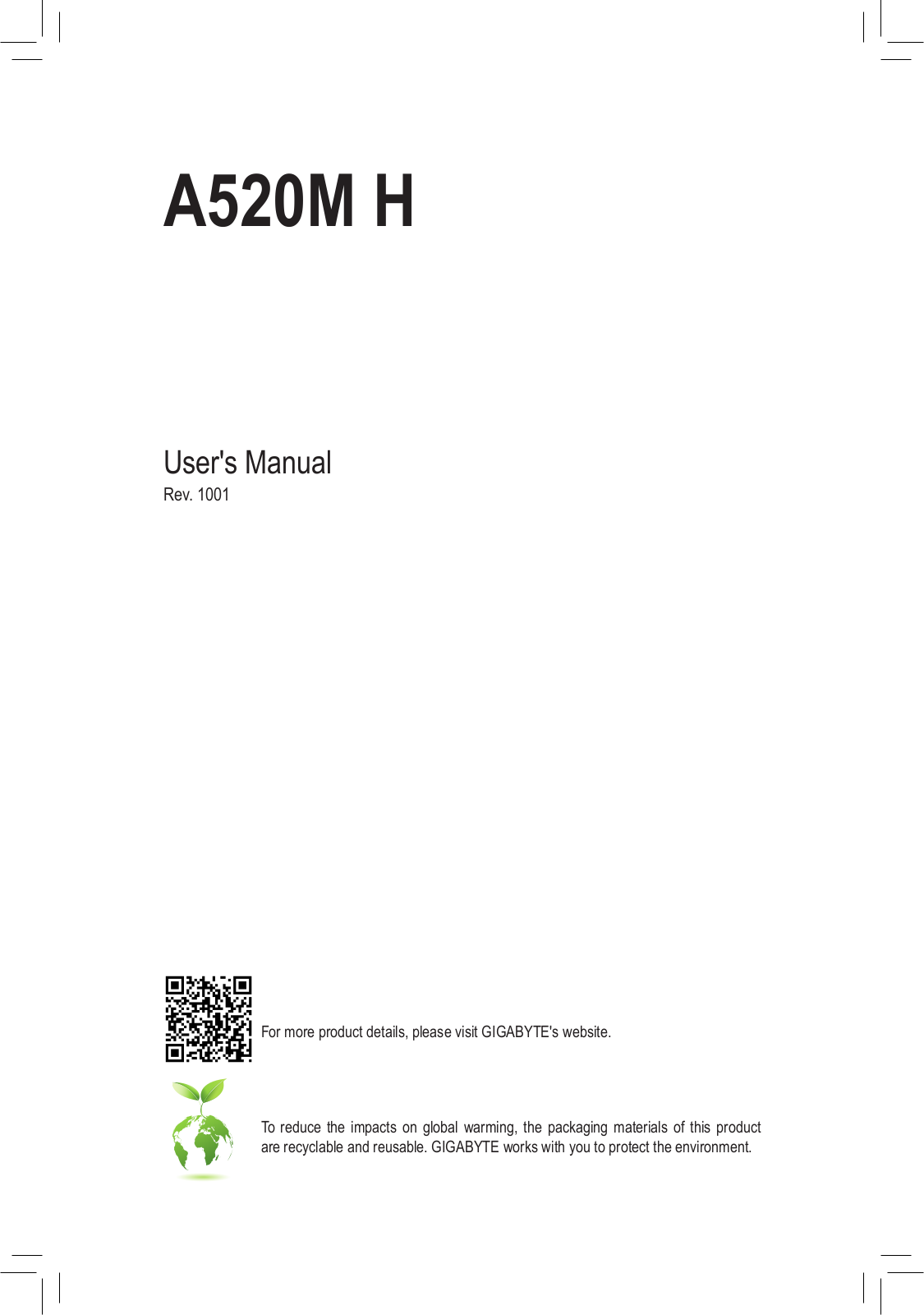 Gigabyte A520M H Service Manual