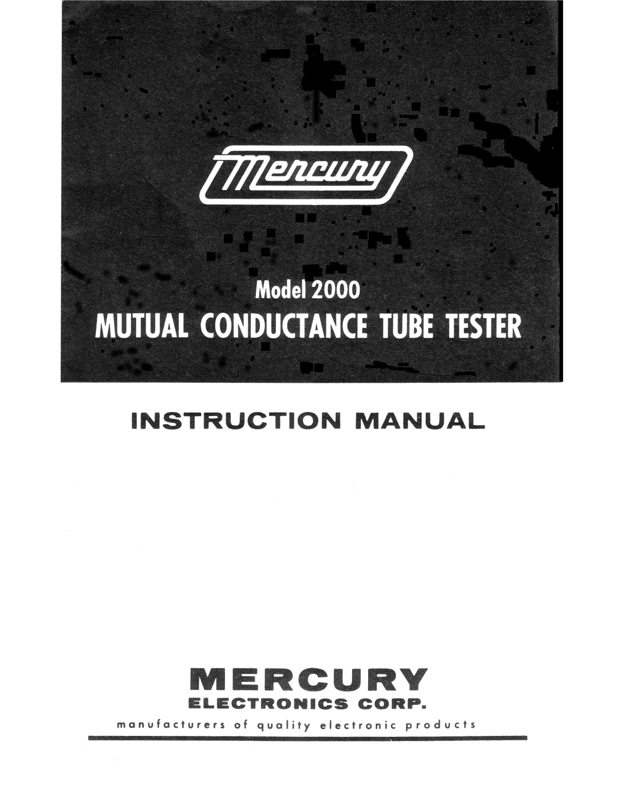 Mercury 2000 Mutual Service Manual