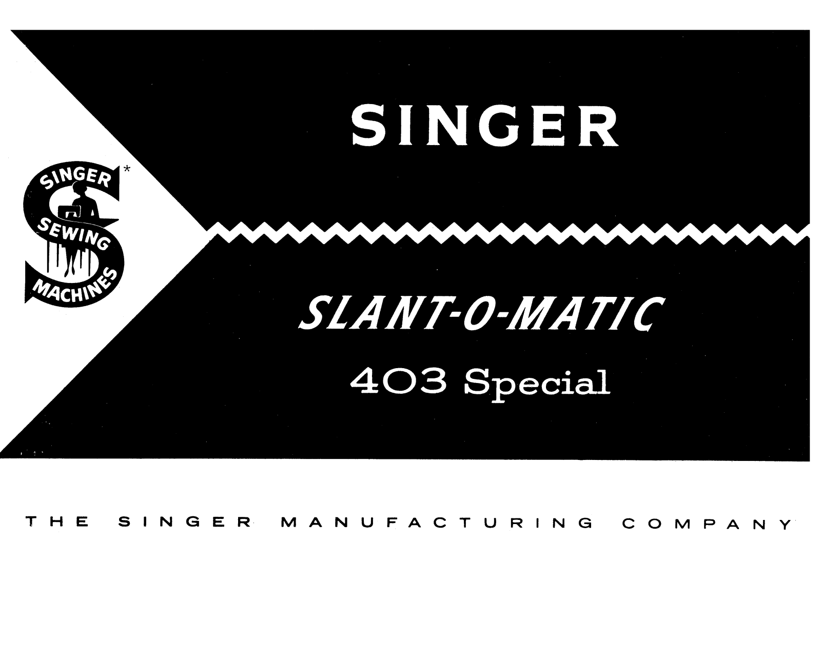 Singer 403 User Manual