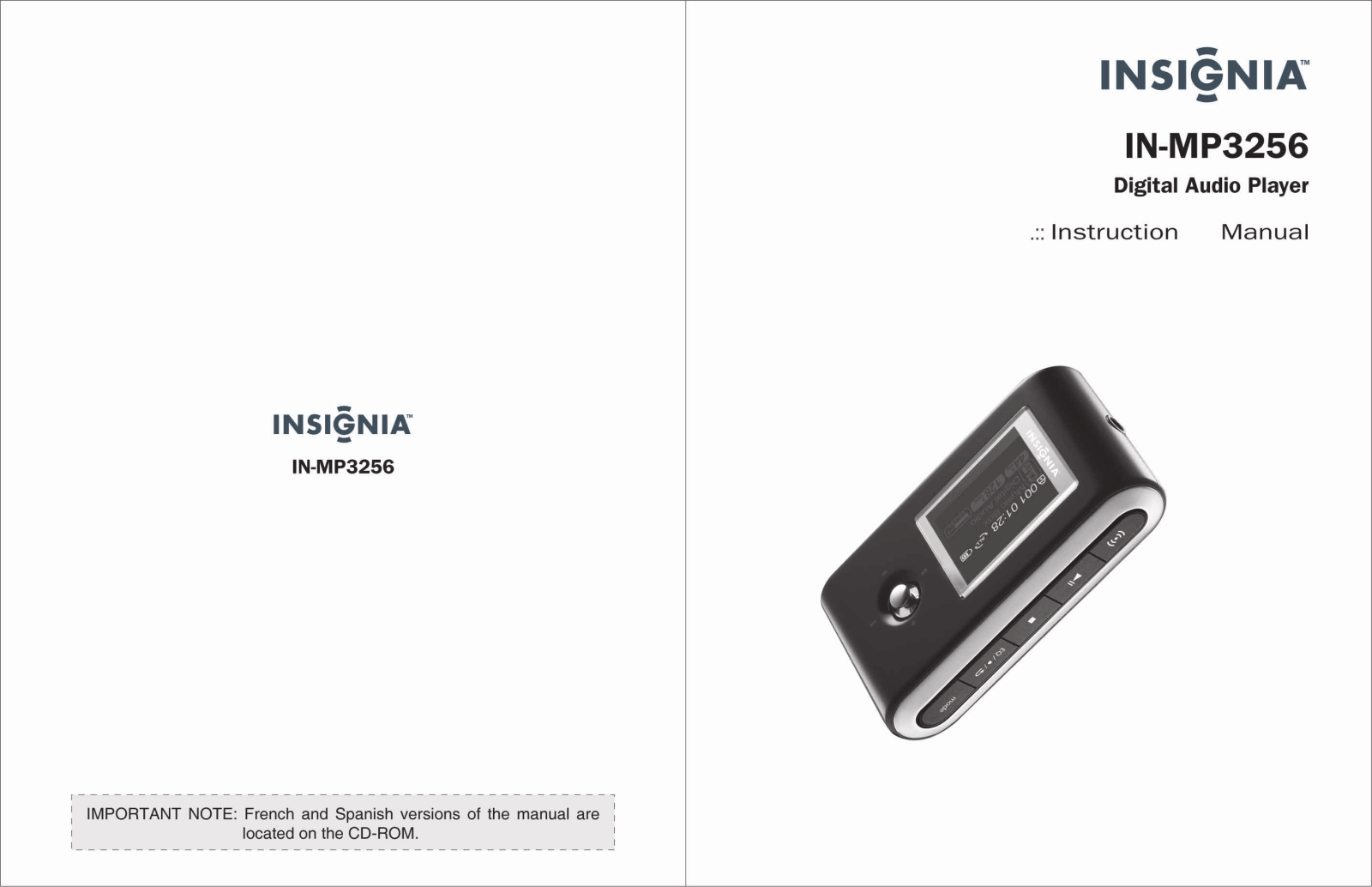 Insignia IN-MP3256 Owner's Manual