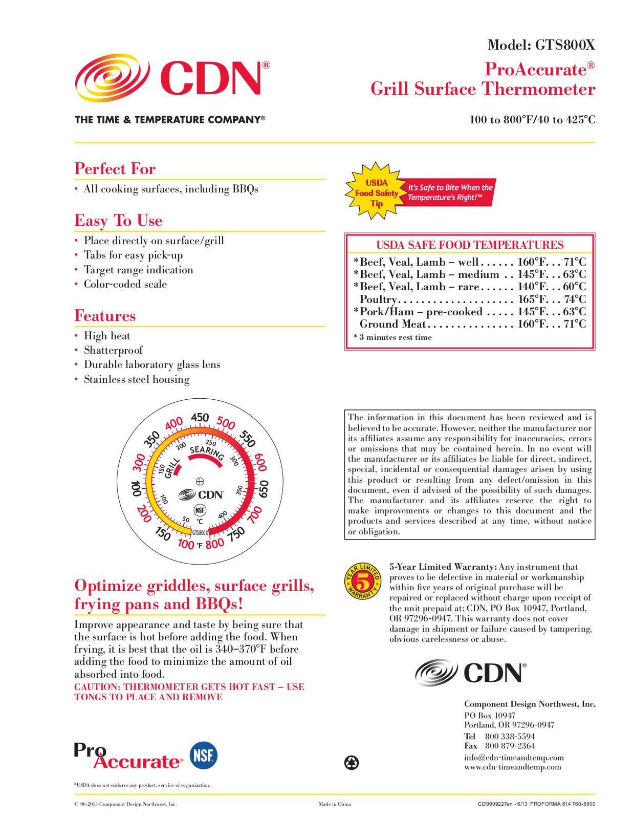 CDN GTS800X User Manual