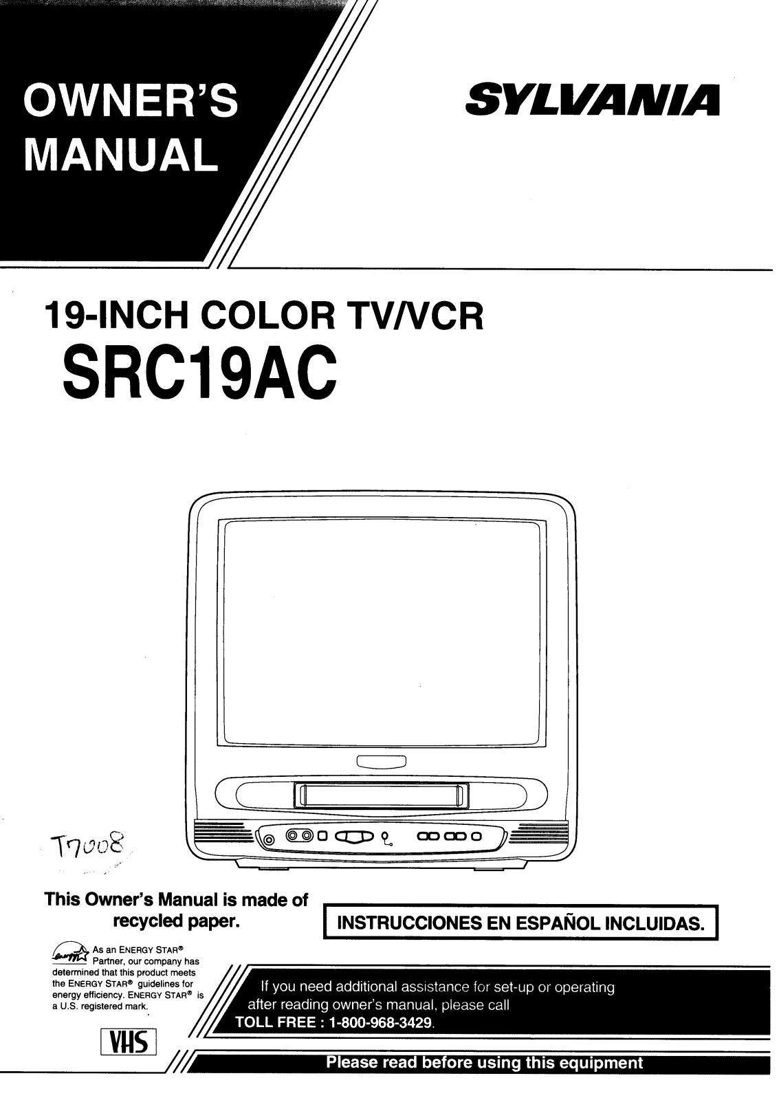 FUNAI SRC19AC User Manual