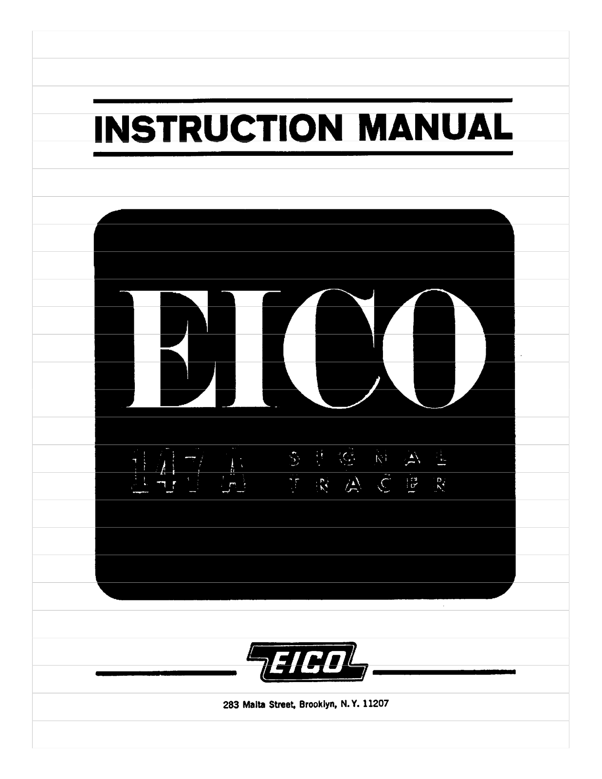 EICO 147A User Manual