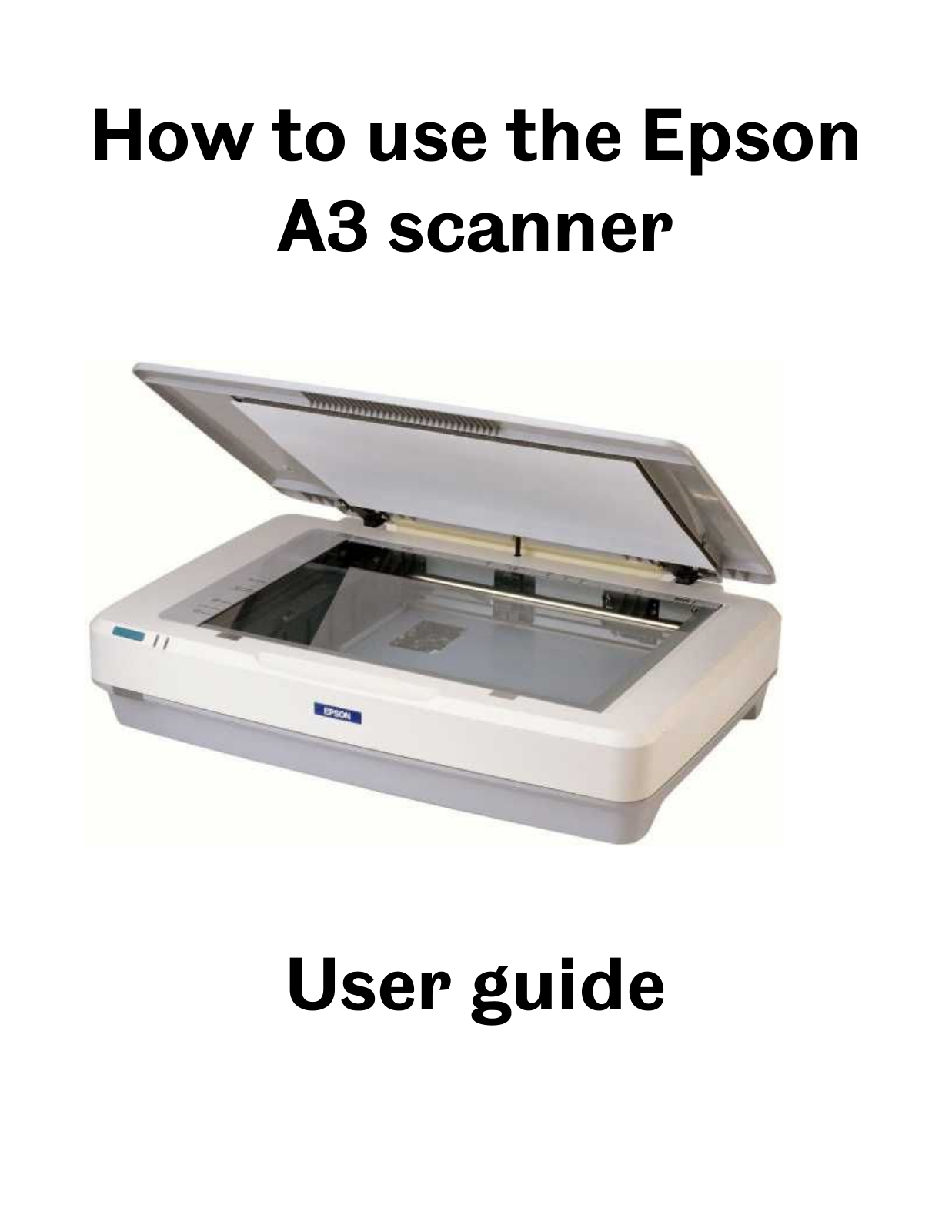 Epson A3 User Manual