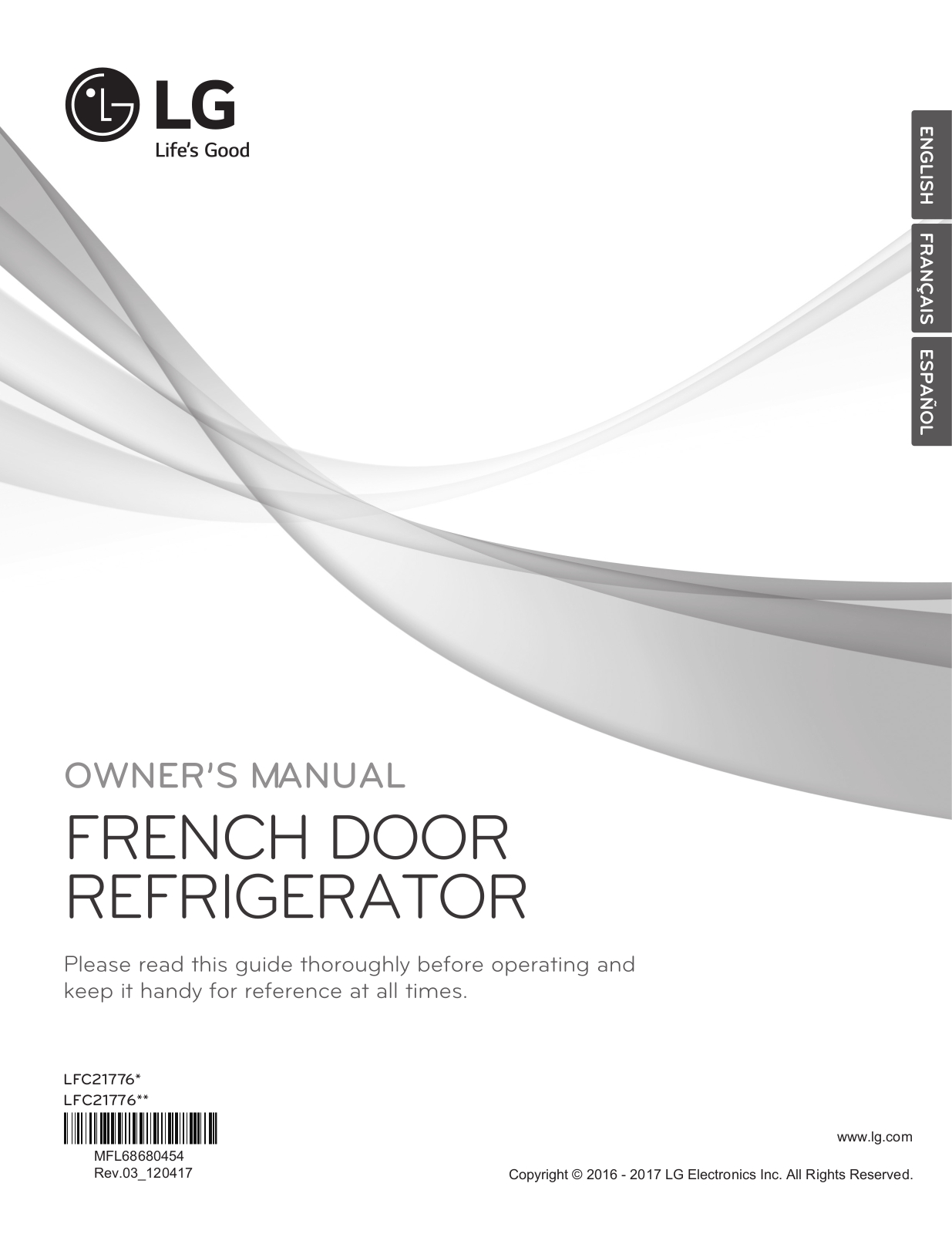 LG LFC21776D, LFC21776ST Owner’s Manual