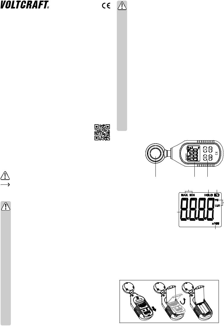 VOLTCRAFT LX-10 User guide