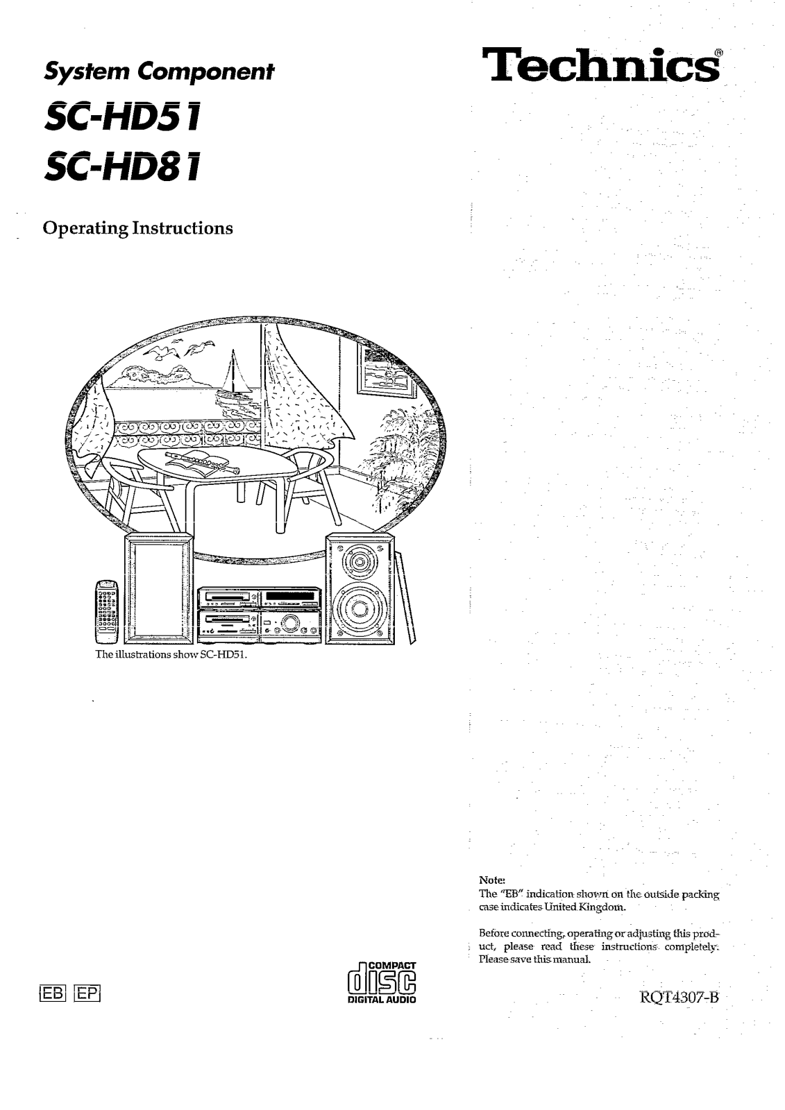 Panasonic SC-HD81, SC-HD51 User Manual