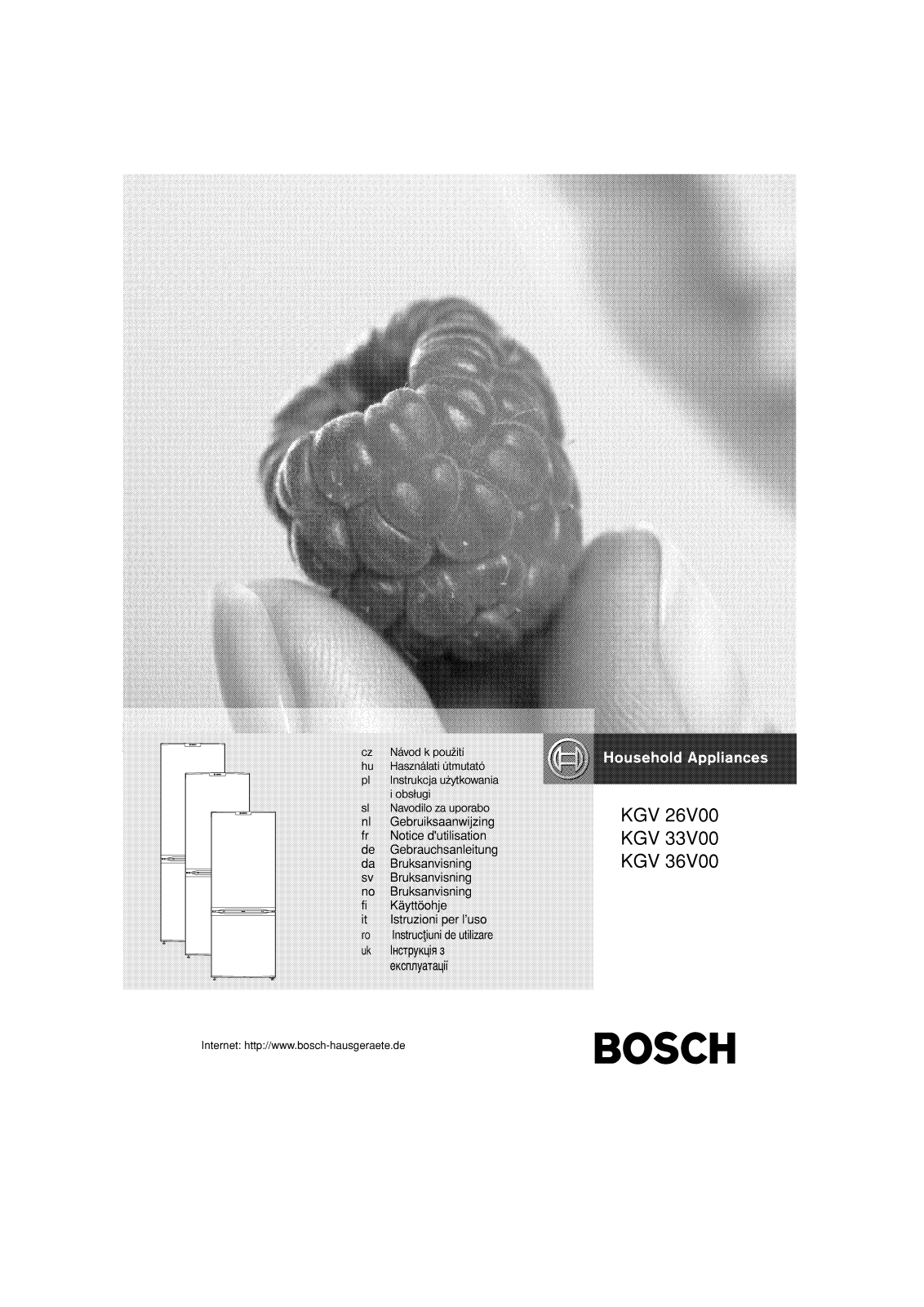 BOSCH KGV33V00 User Manual