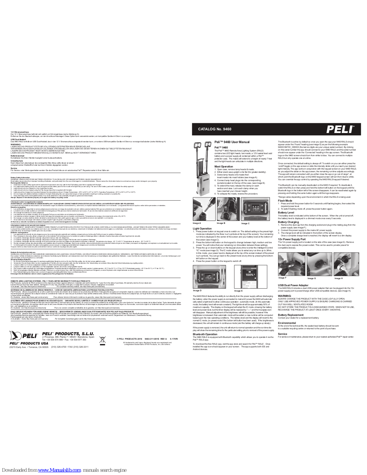 PELI 9460 User Manual