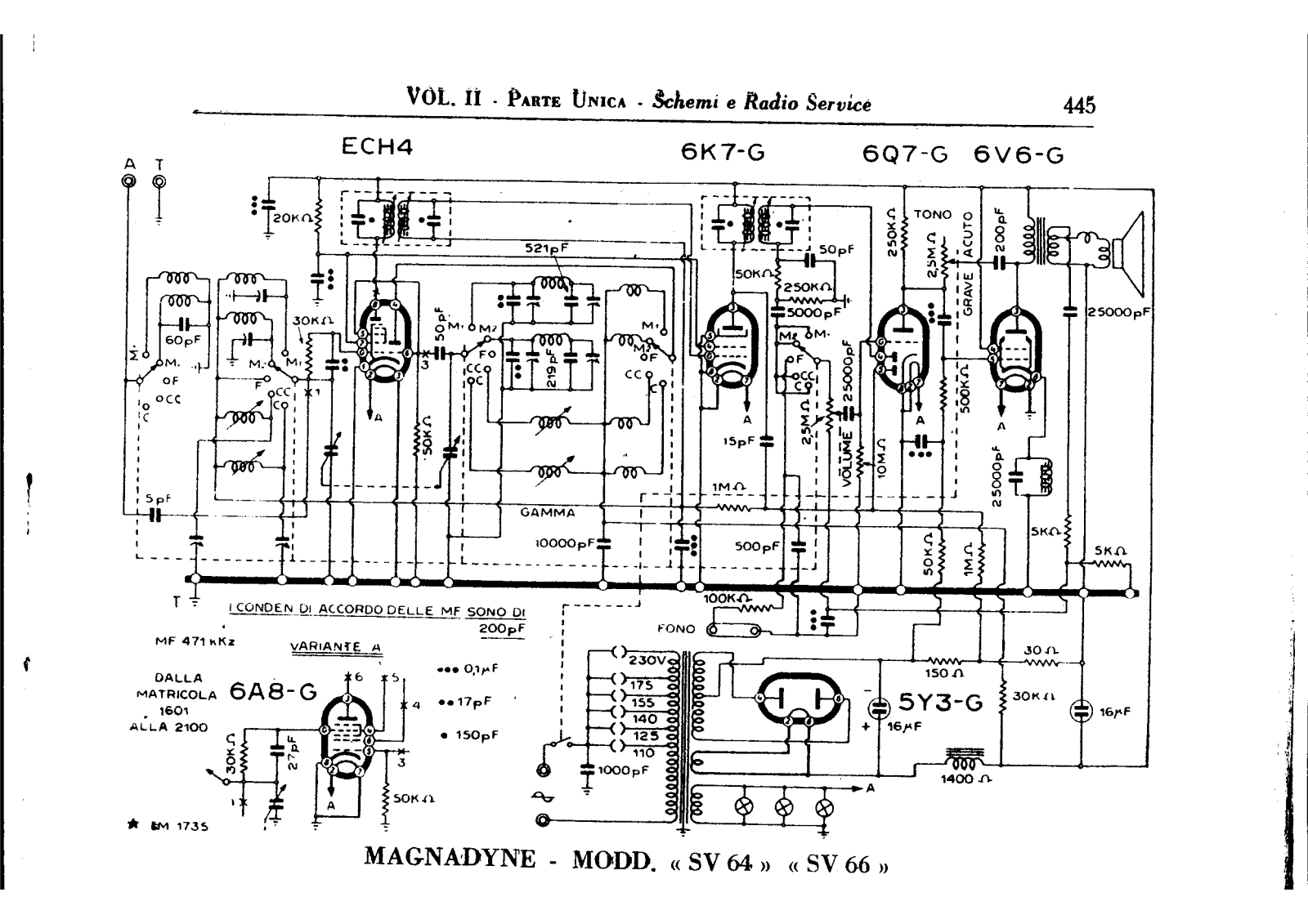 Magnadyne sv64, sv66 schematic