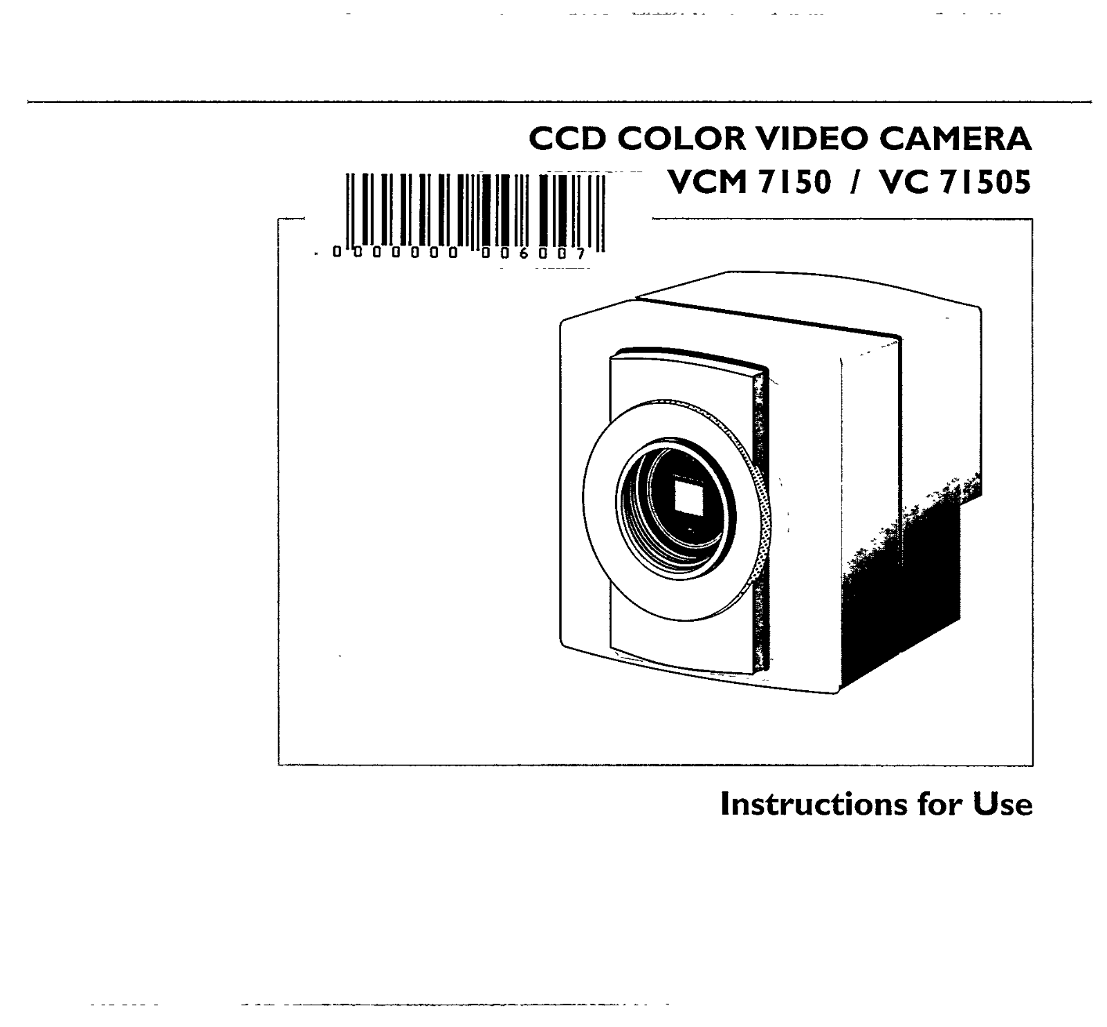 Philips VCM7150/00T User Manual