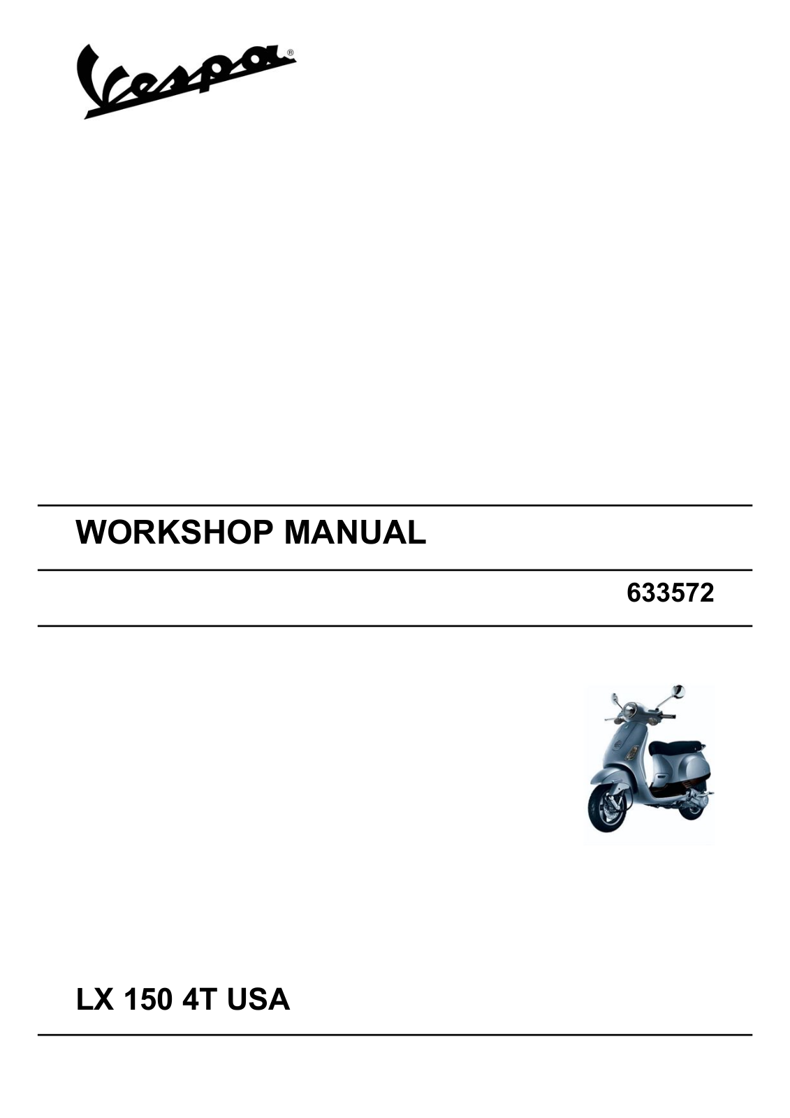 VESPA LX150 Service Manual