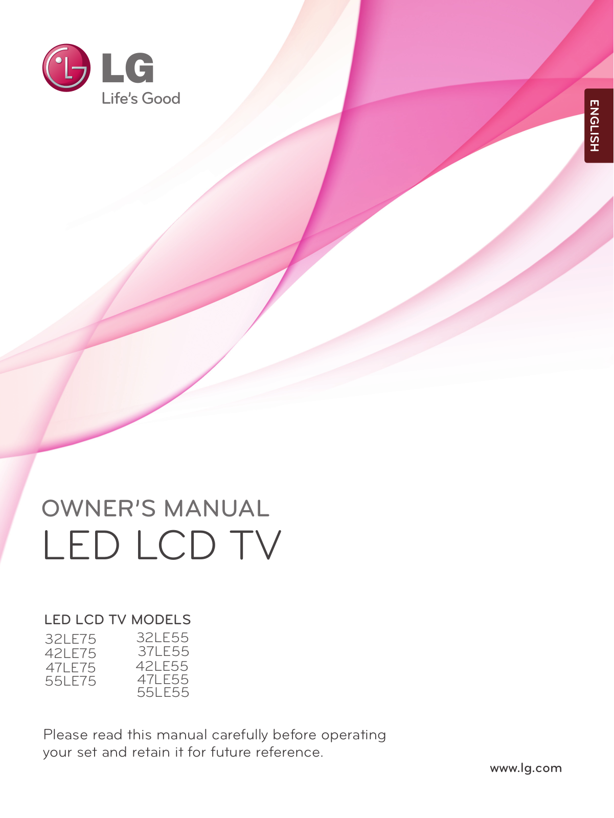 LG 47LE7500, 42LE5500-CA Owner’s Manual