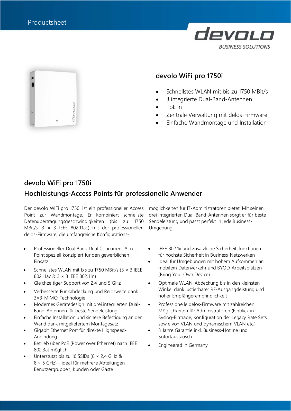 devolo WiFi pro 1750i User Manual