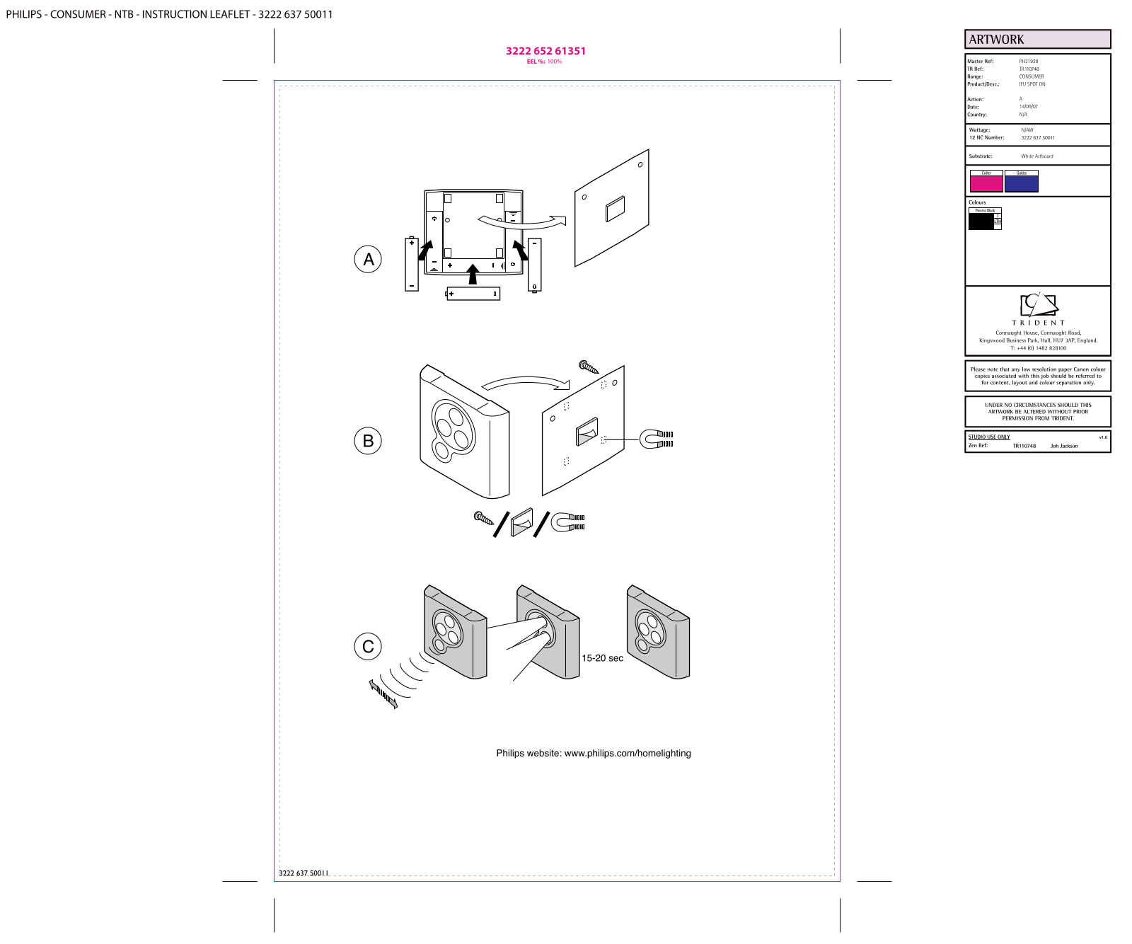 Philips 69101-53-PH, 69101-14-PH Instruction Manual