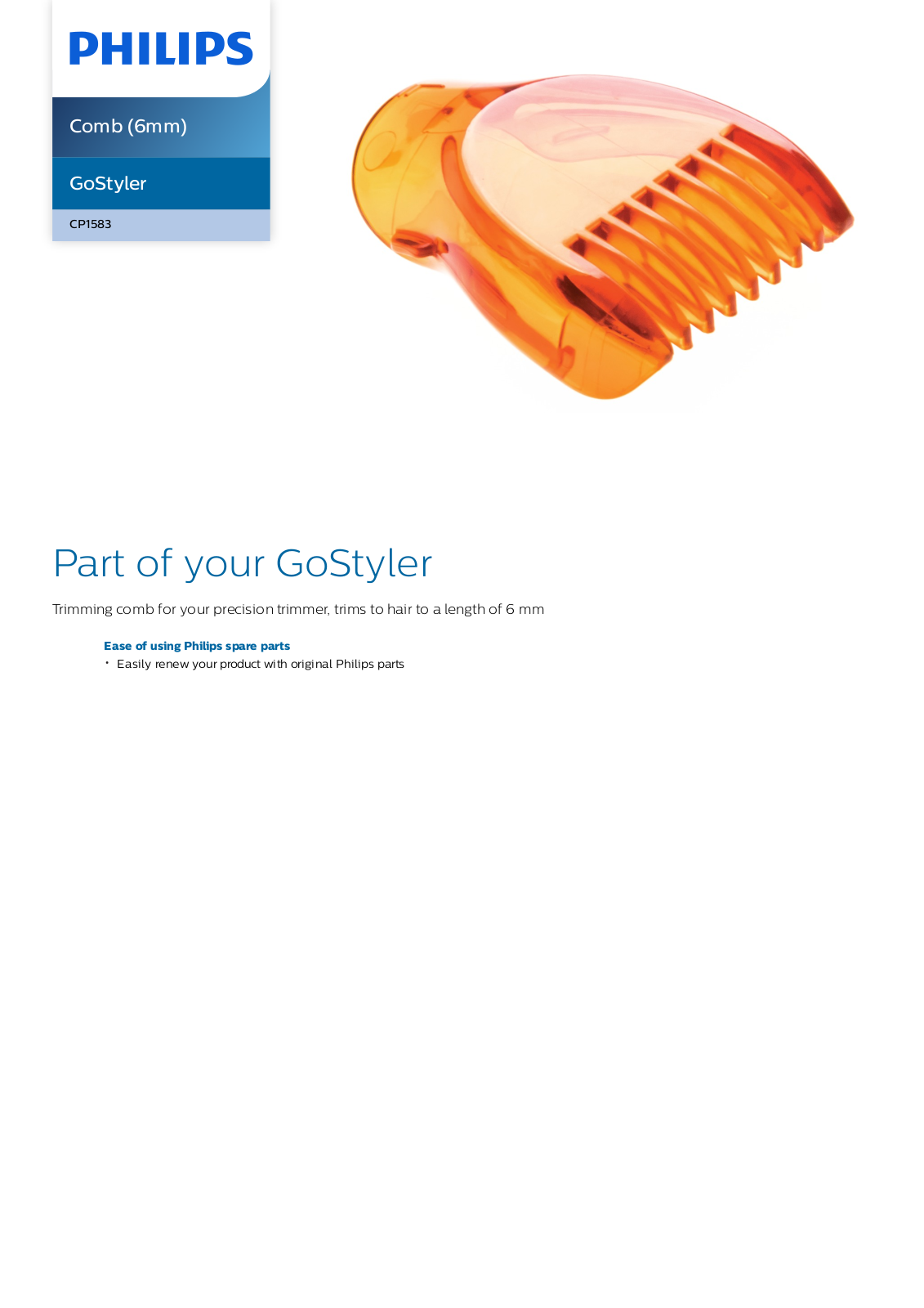 Philips CP1583/01 leaflet - ManualMachine.com
