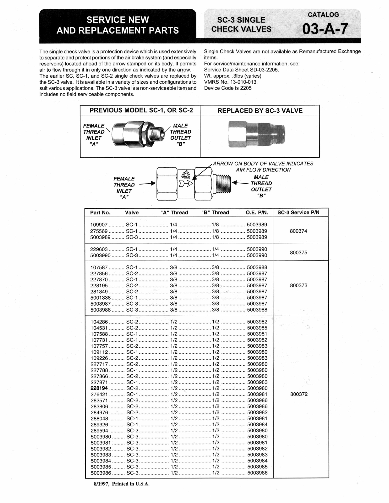 BENDIX 03-A-7 User Manual