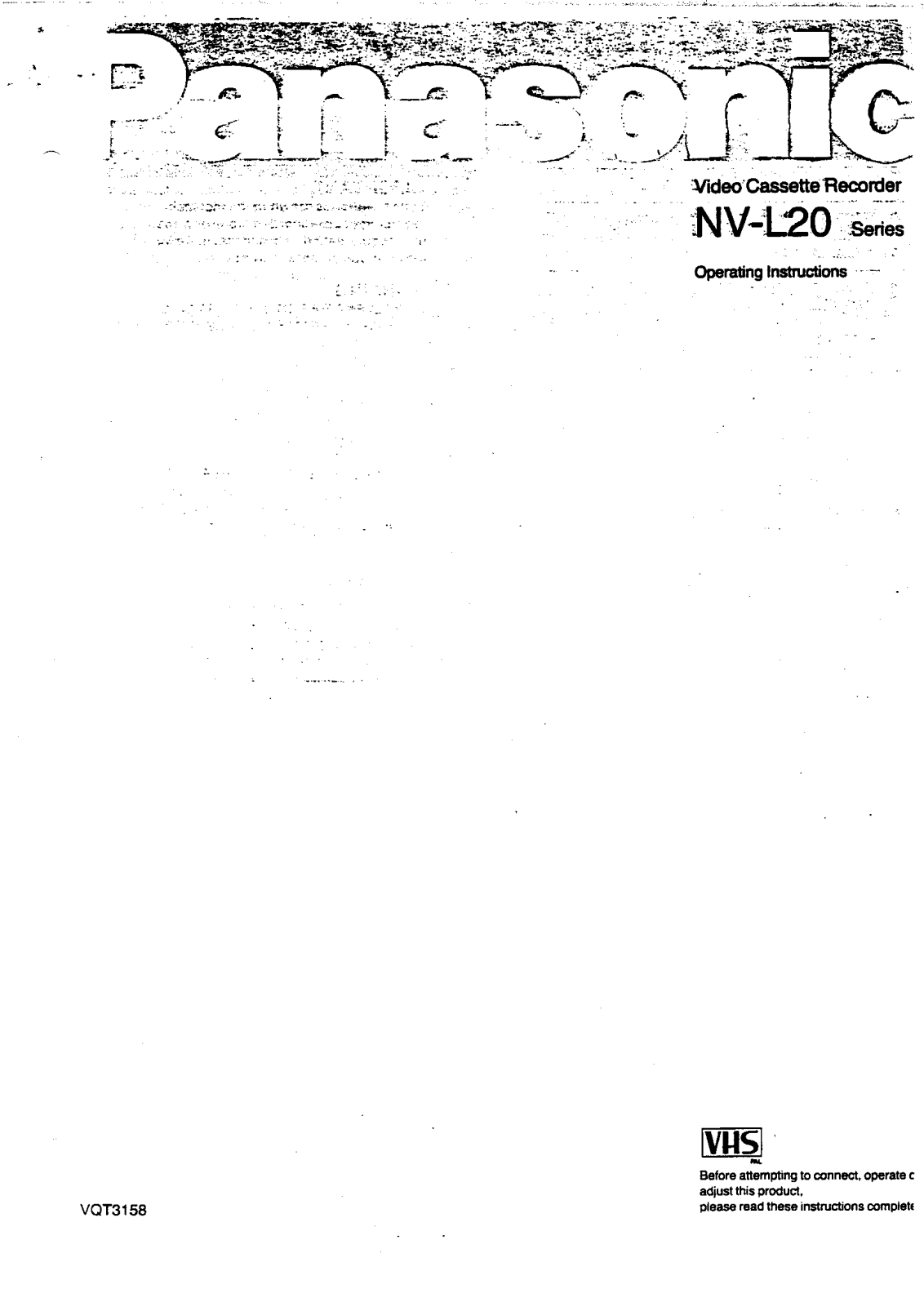 Panasonic NV-L20 User Manual