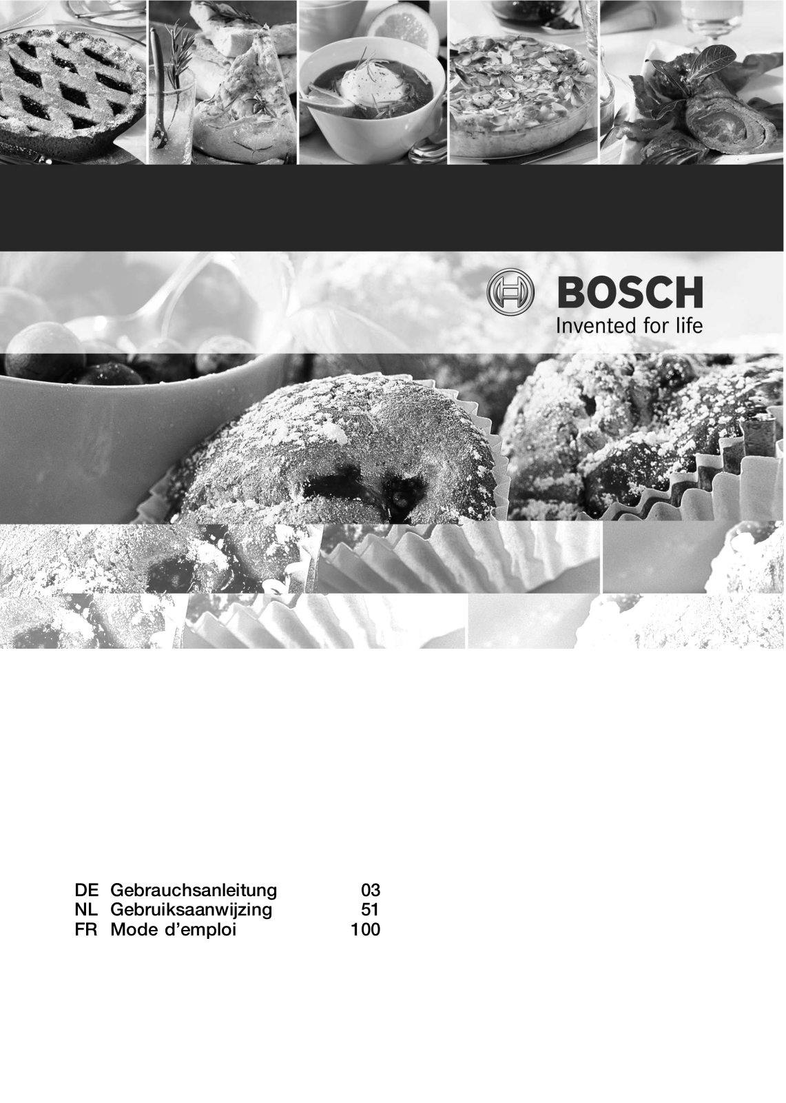 BOSCH HBA23B150 User Manual