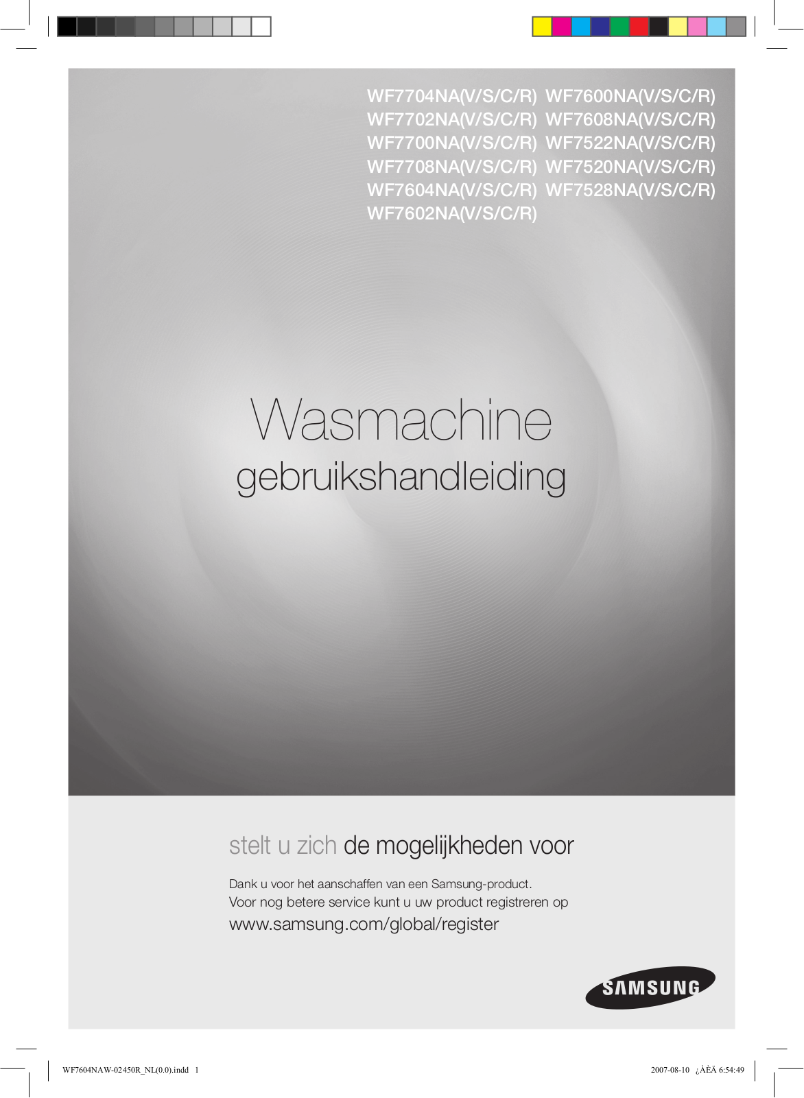 Samsung WF7604NAW, WF7602NAW User Manual