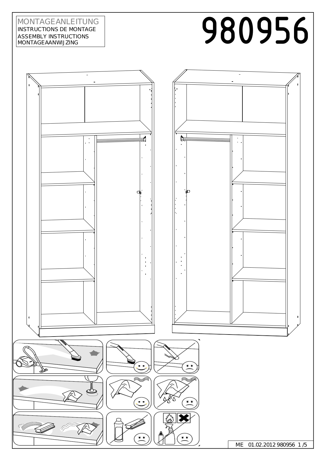 Wimex 980956 Assembly instructions