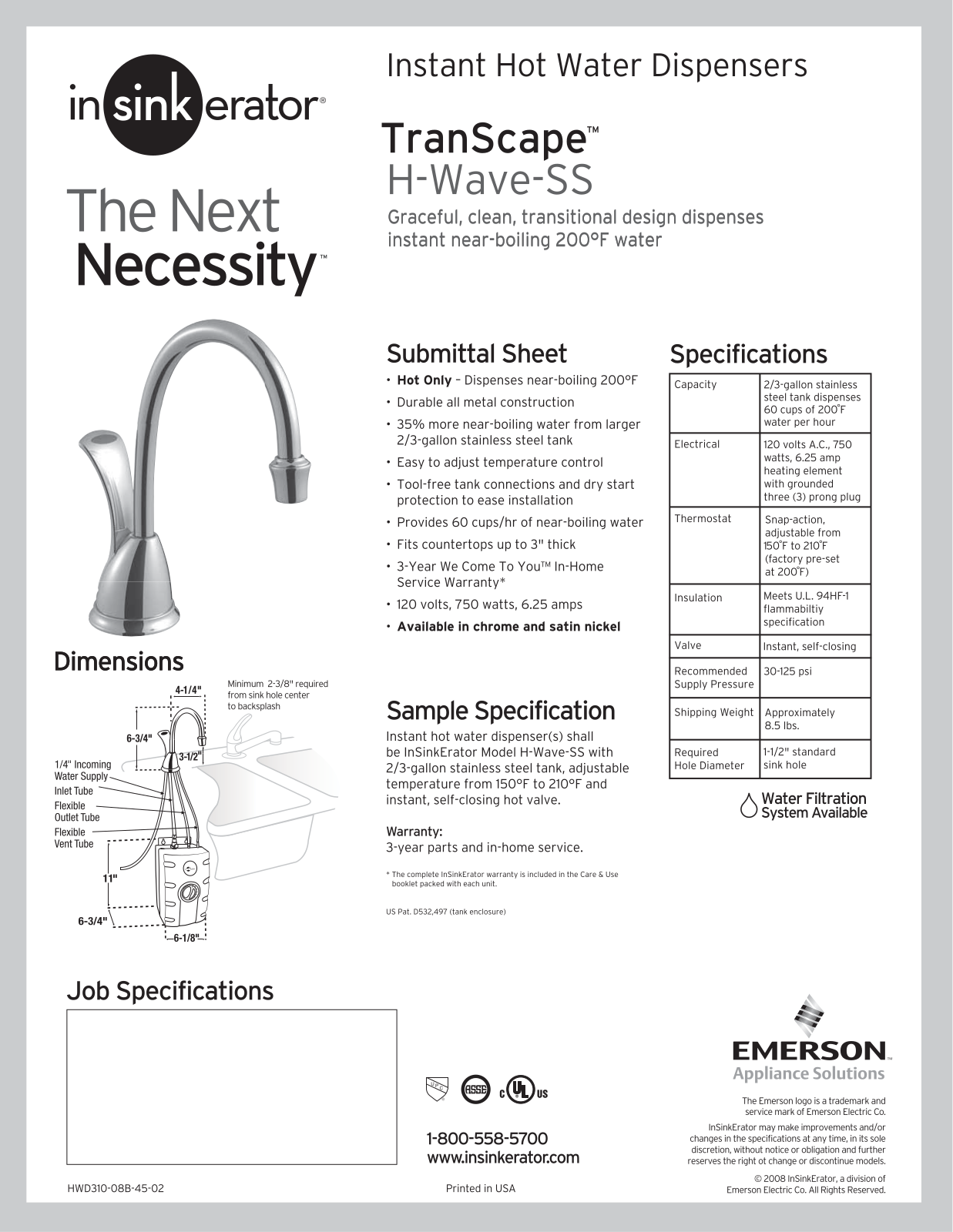 InSinkErator H-Wave-S User Manual