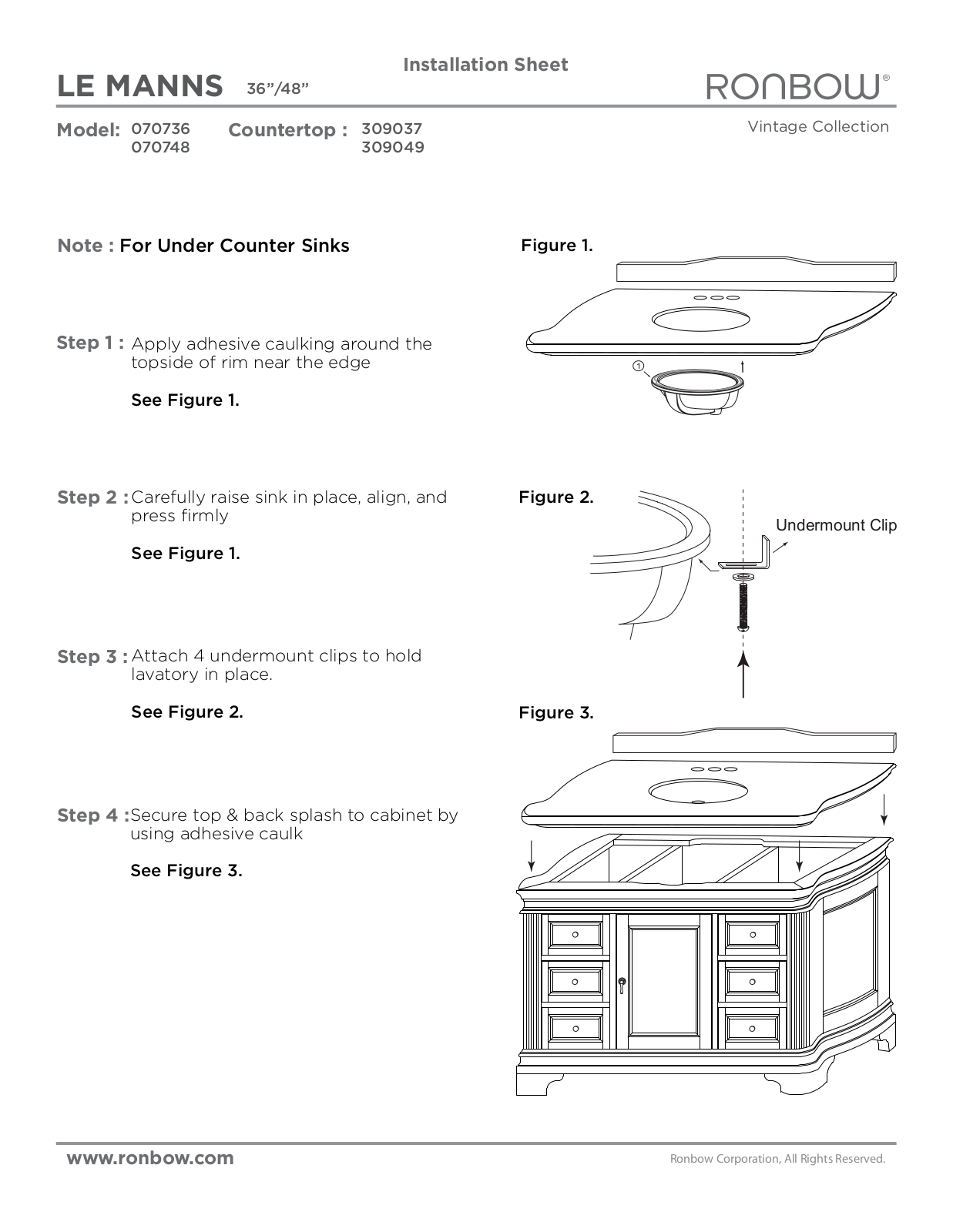 Ronbow Le-Manns User Manual