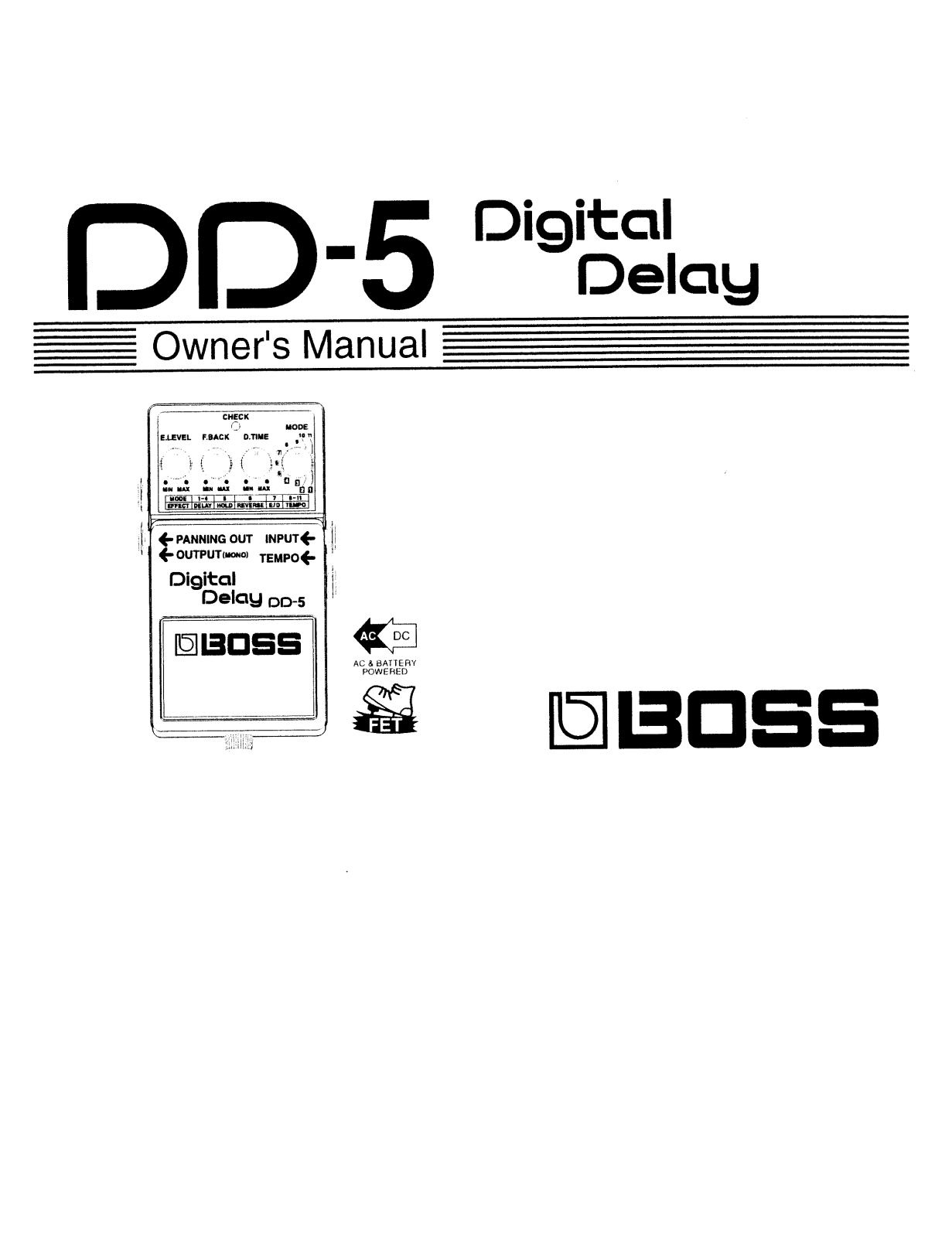 Roland Corporation DD-5 Owner's Manual