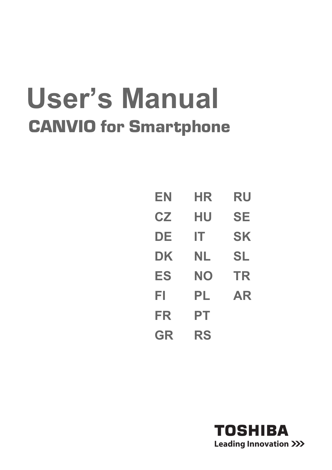 Toshiba Canvio User Manual