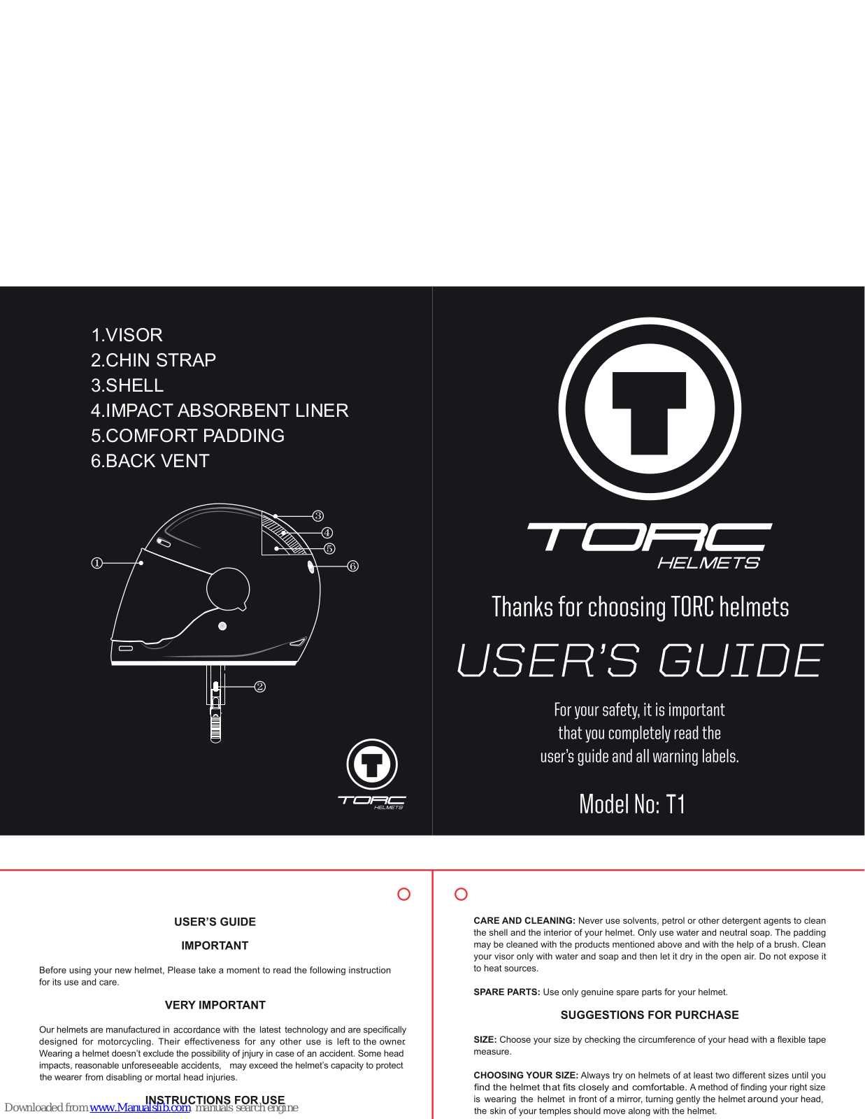 Torc T1 User Manual - ManualMachine.com