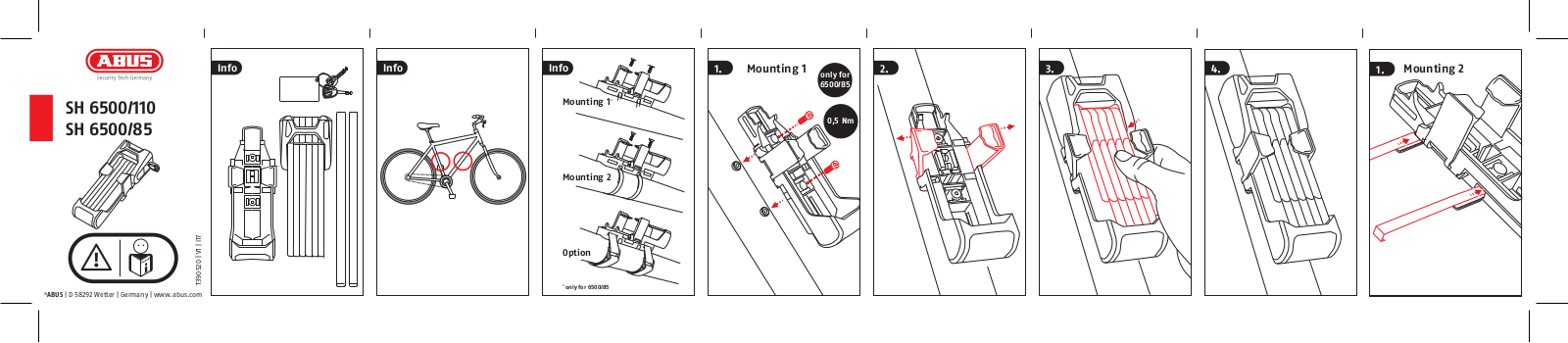 ABUS SH 6500-110, SH 6500-85 Service Manual