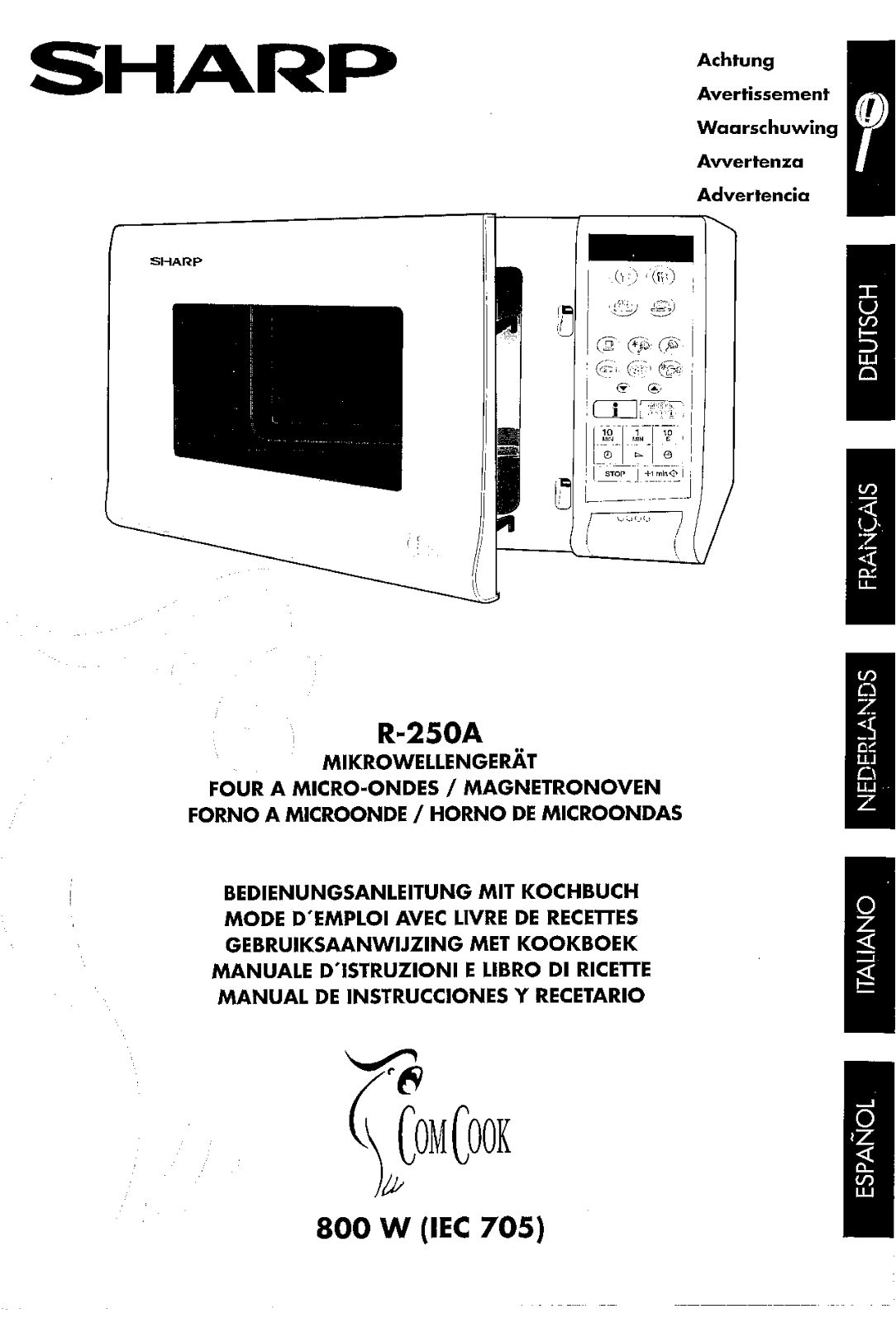 Sharp R-250A Manual