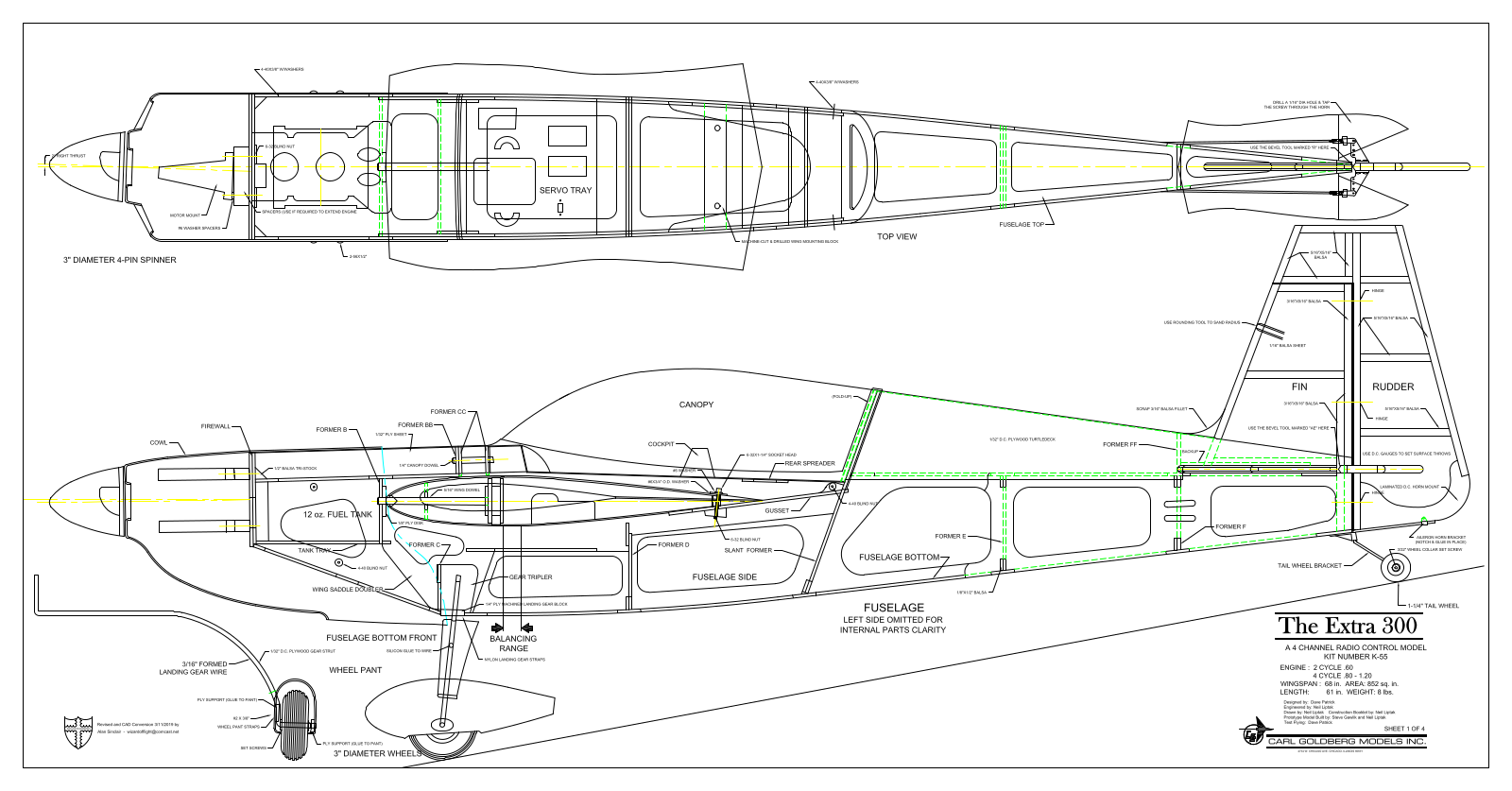 Goldberg K-55 Extra 300 Schematics