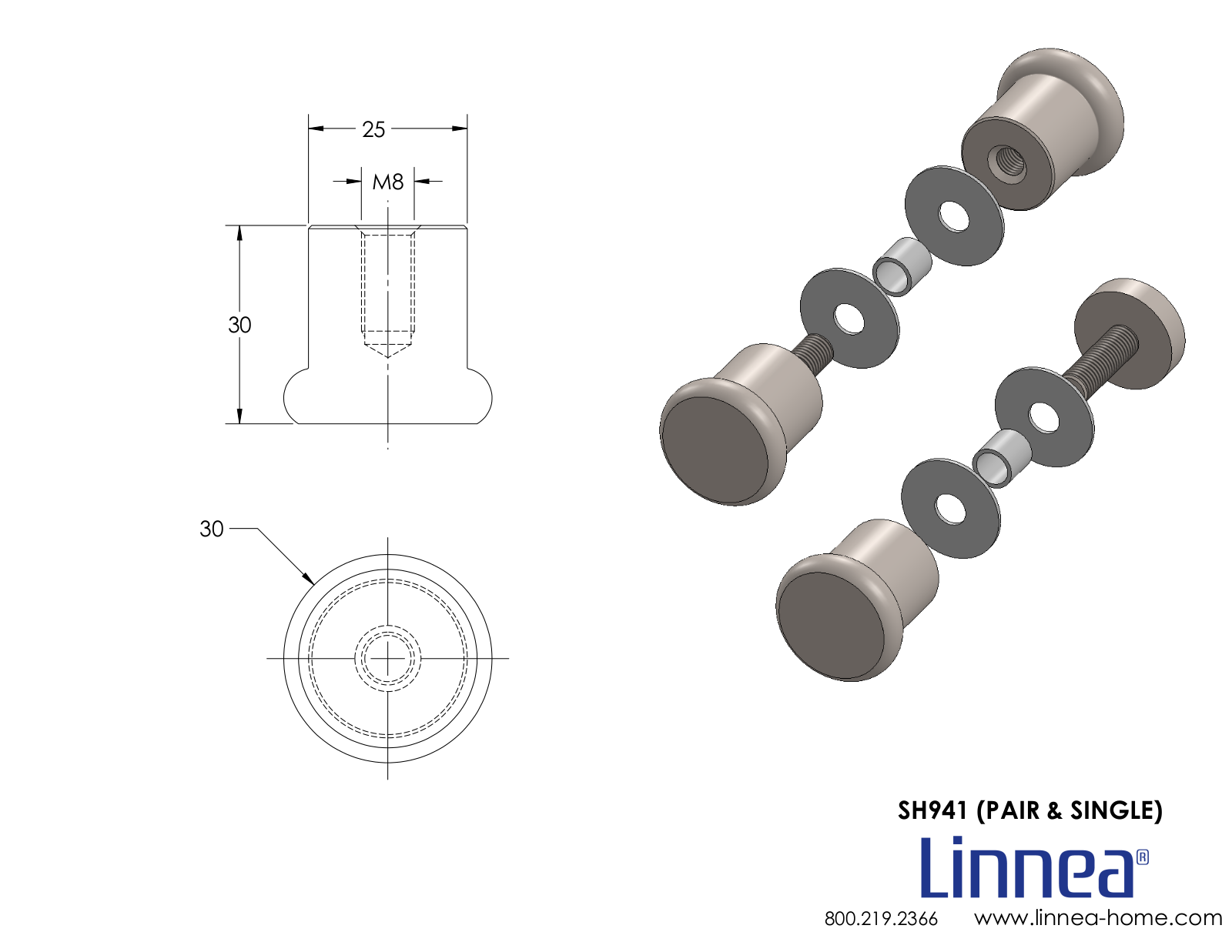 Linnea LNNE8644 Dimensions - ManualMachine.com
