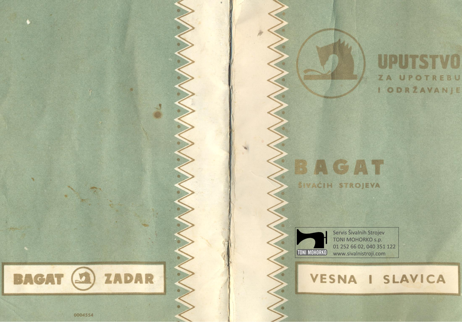 Bagat VESNA, SLAVICA User Manual