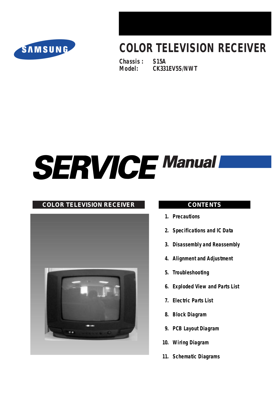 SAMSUNG CK331EVR5S Service Manual