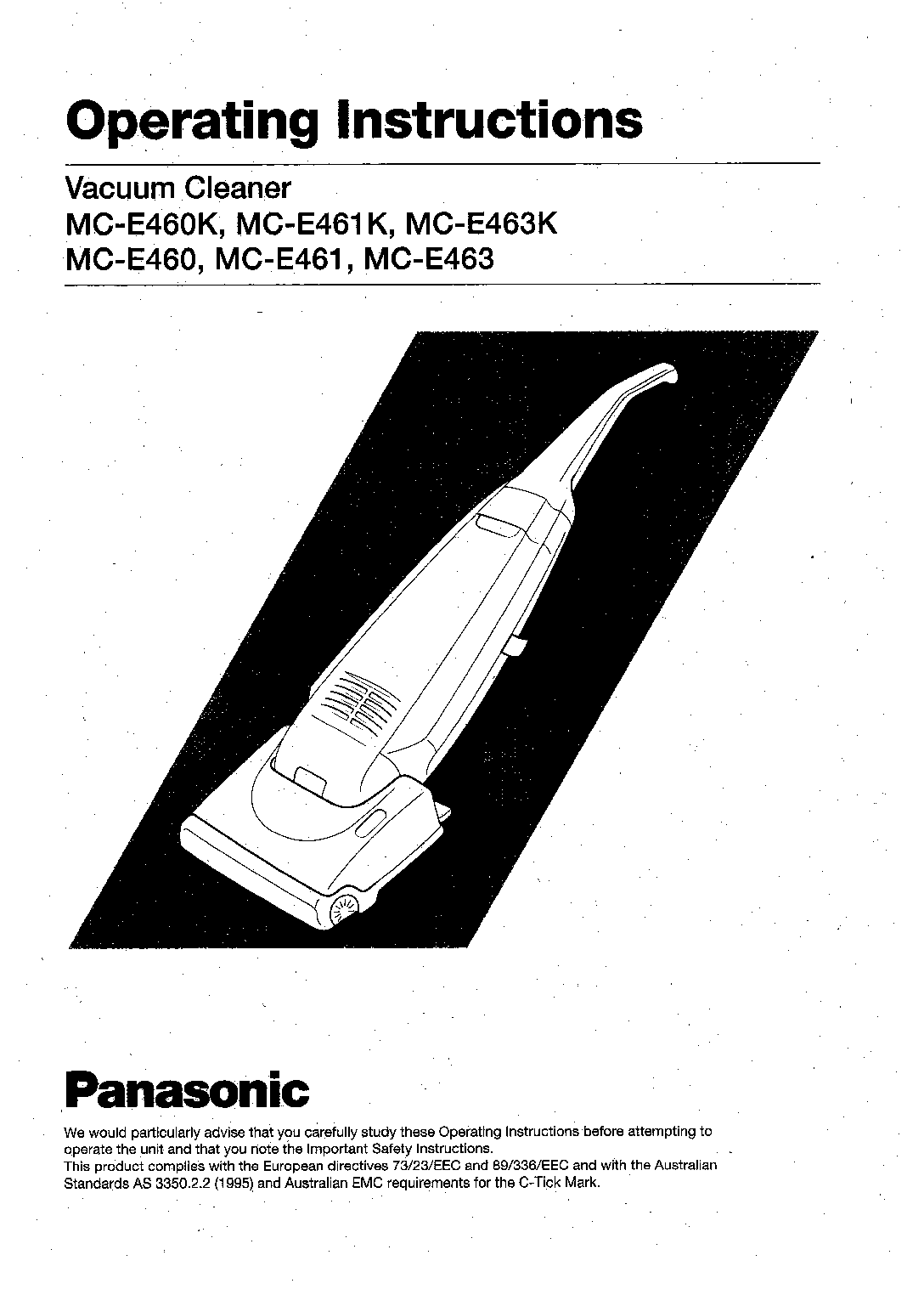 Panasonic MC-E463K, MC-E461K, MC-E460K User Manual