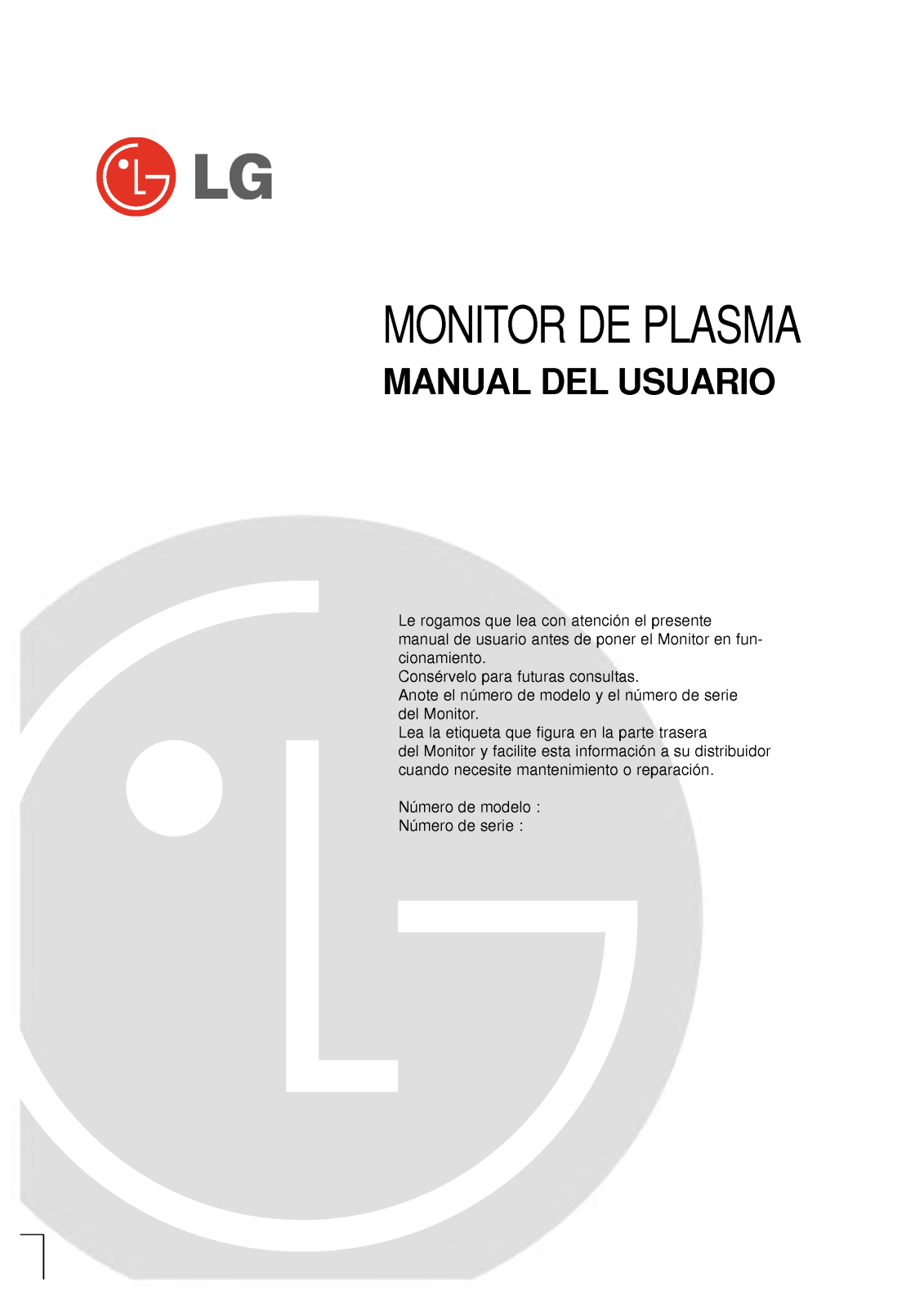 Lg MZ-42PM10 User Manual