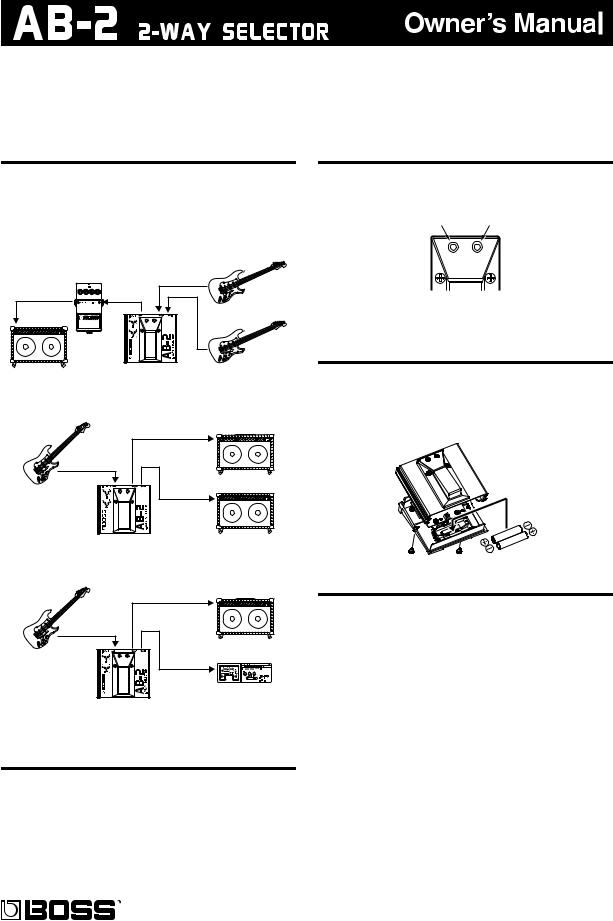 Boss AB-2 Owner’s Manual