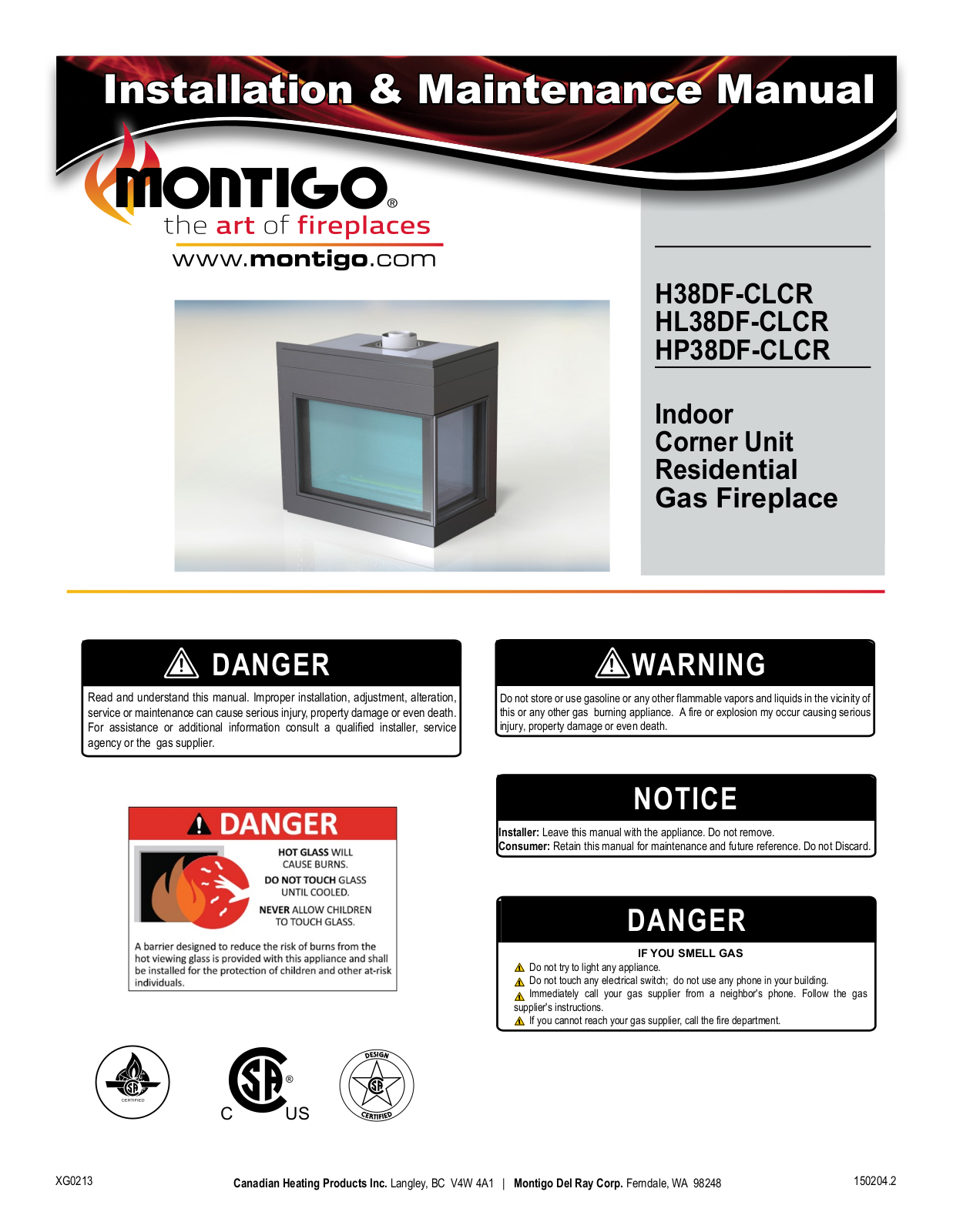 Montigo H38DF-CLCR User Manual