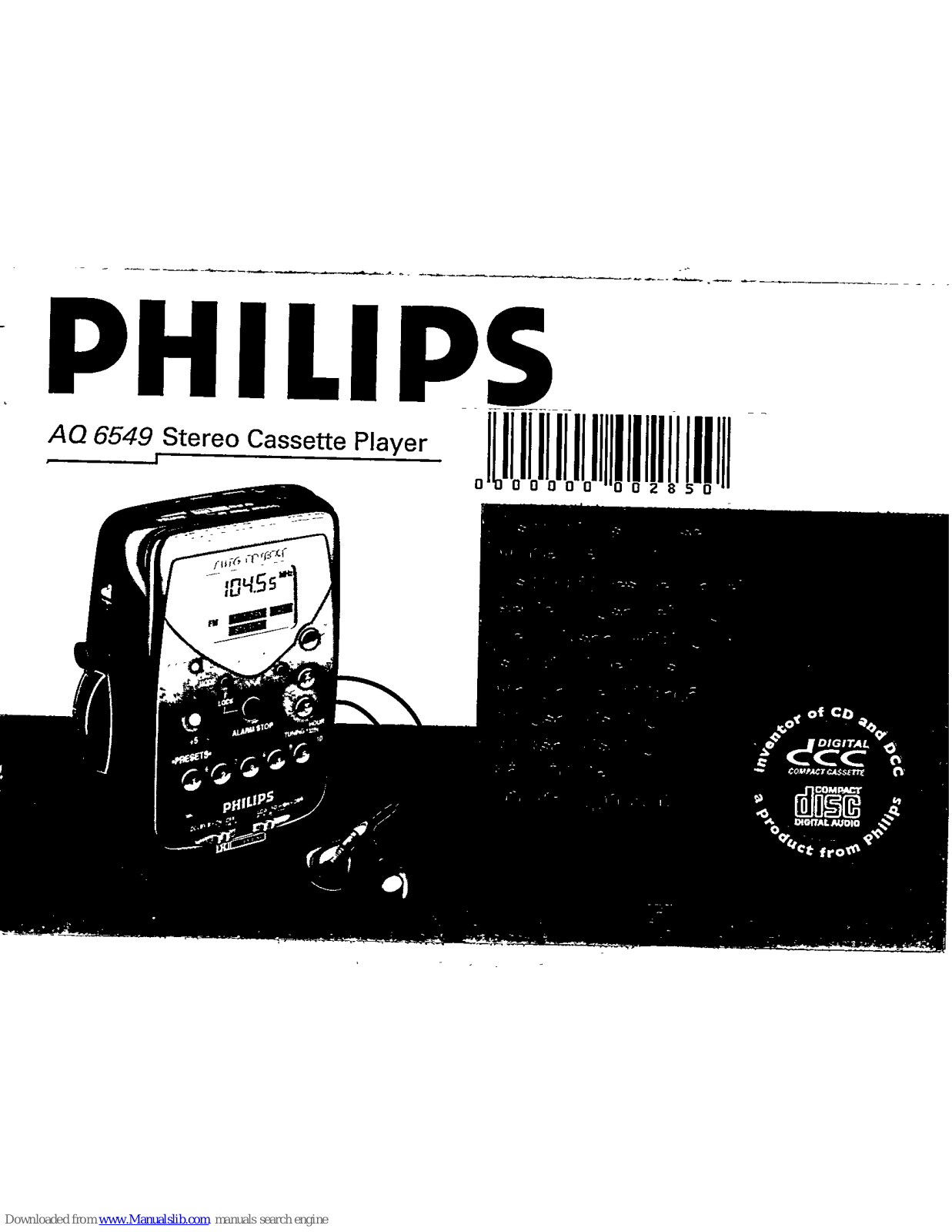 Philips AQ6549 - annexe 1, AQ6549/01Z, AQ 6549 User Manual