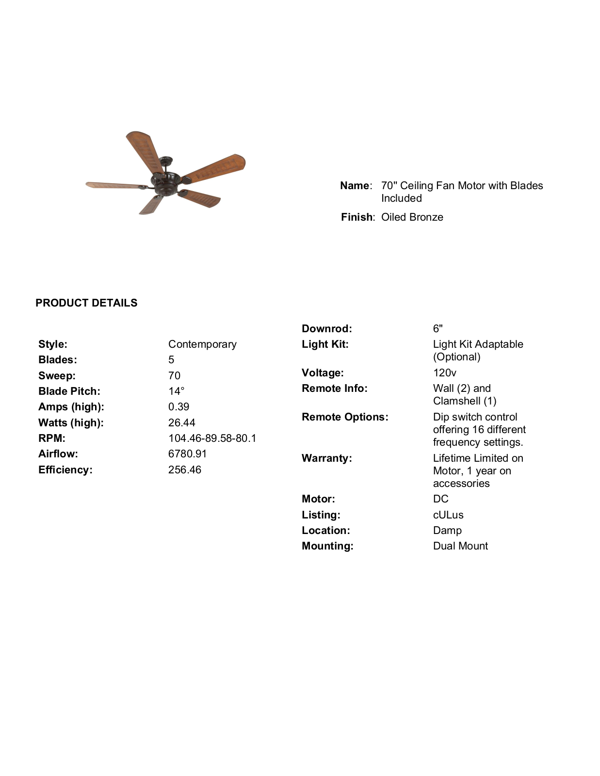 Darby Home Co DBHM4366 Specifications - ManualMachine.com
