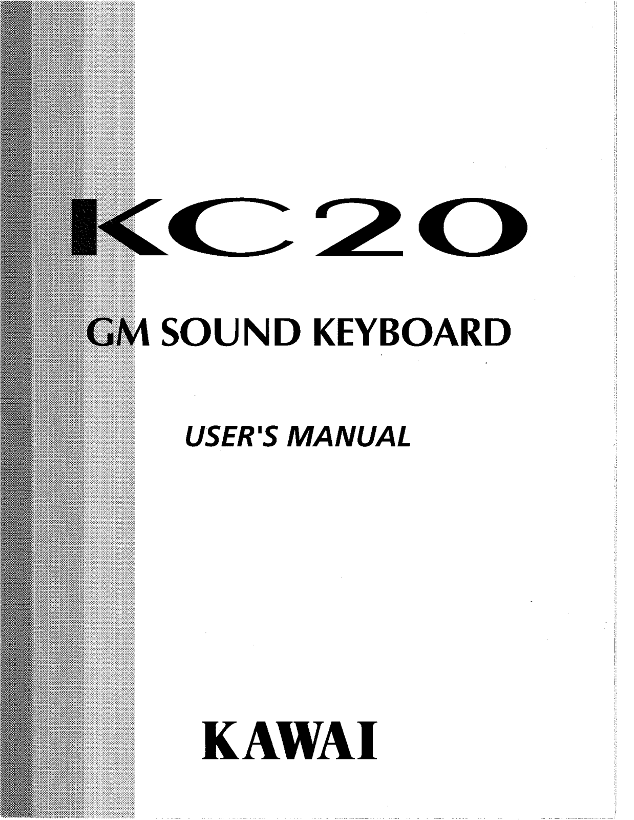 Kawai KC20 User Manual