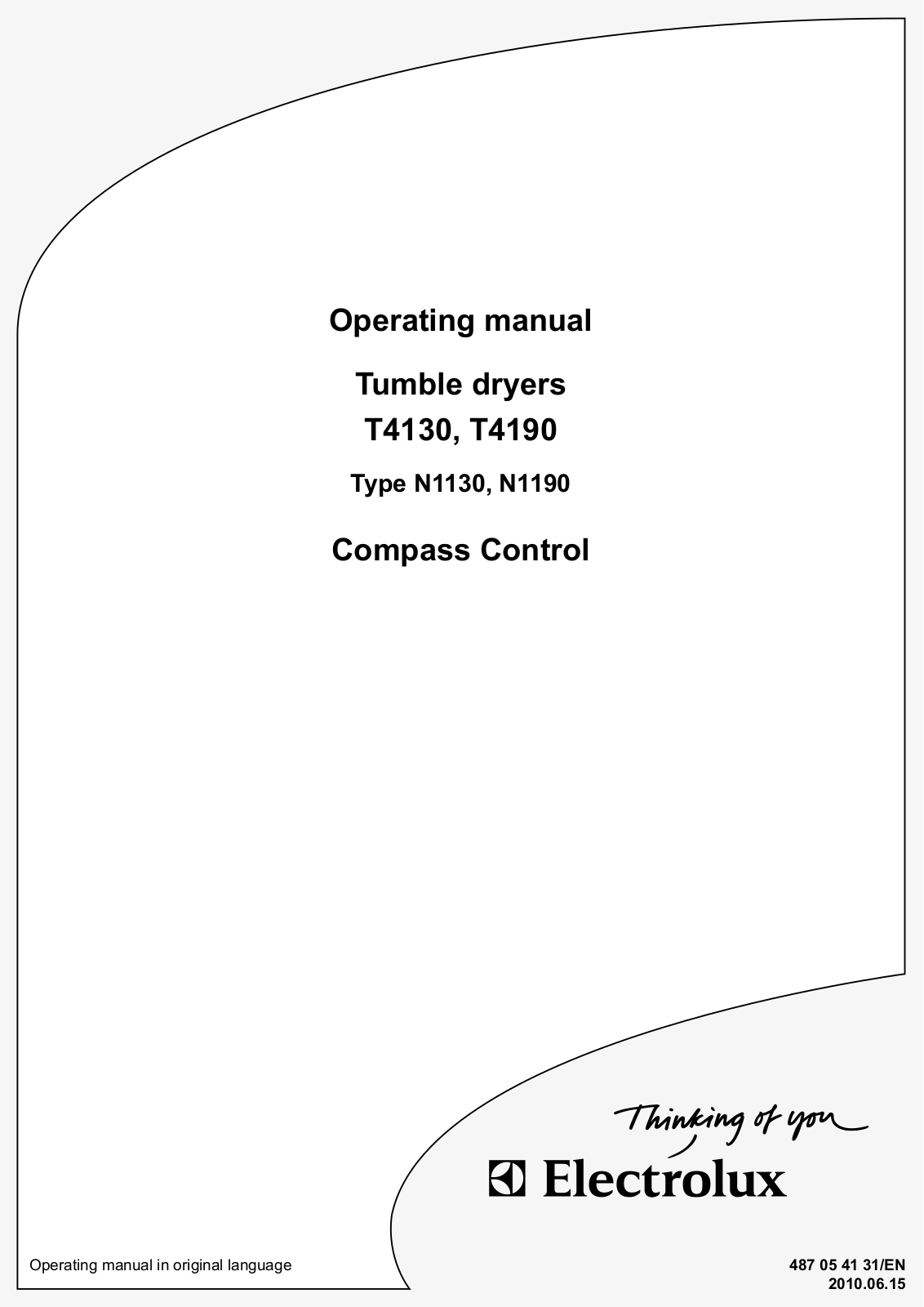 Electrolux T4130, N1130 User Manual 3