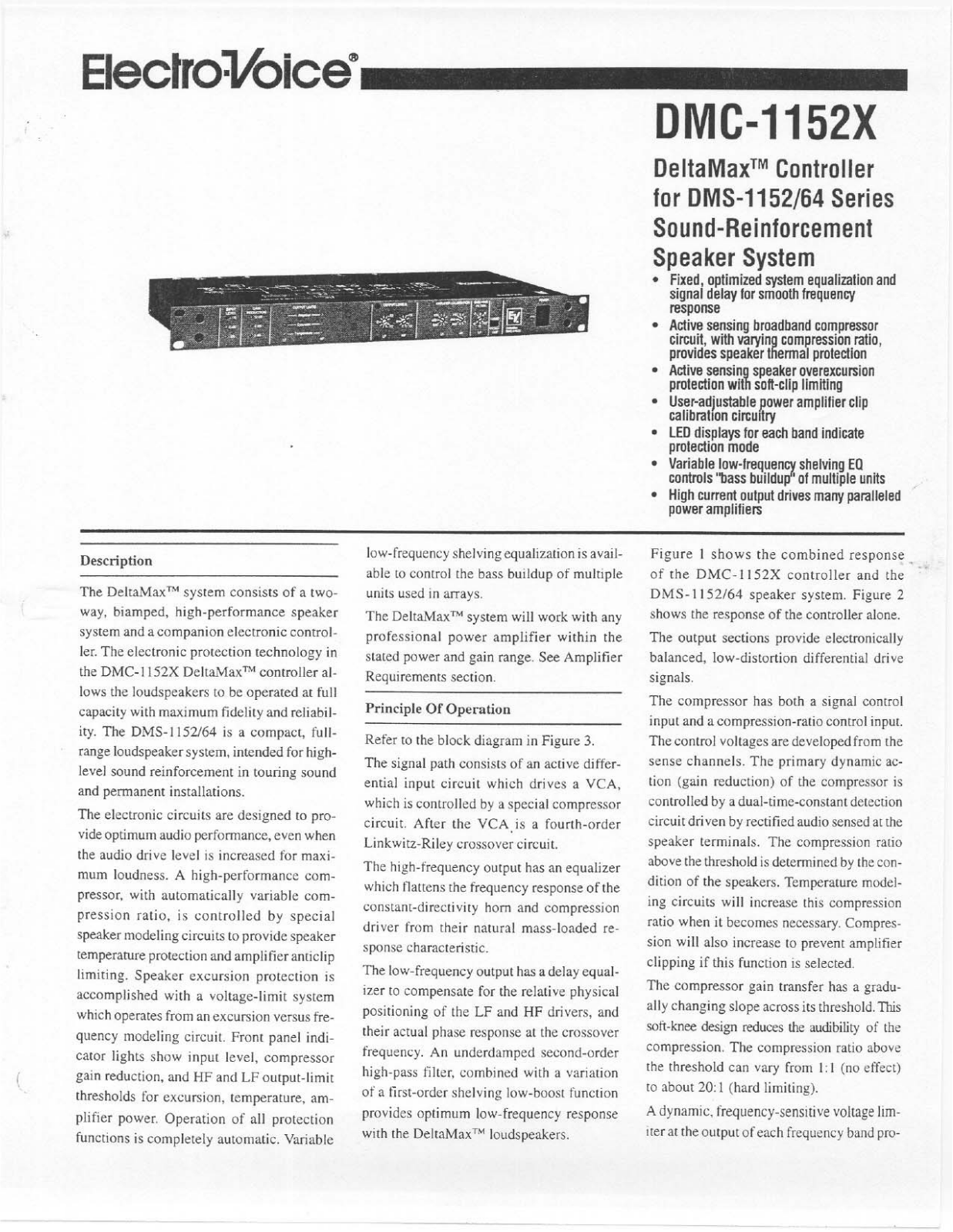 Electro-Voice DMC-1152X User Manual